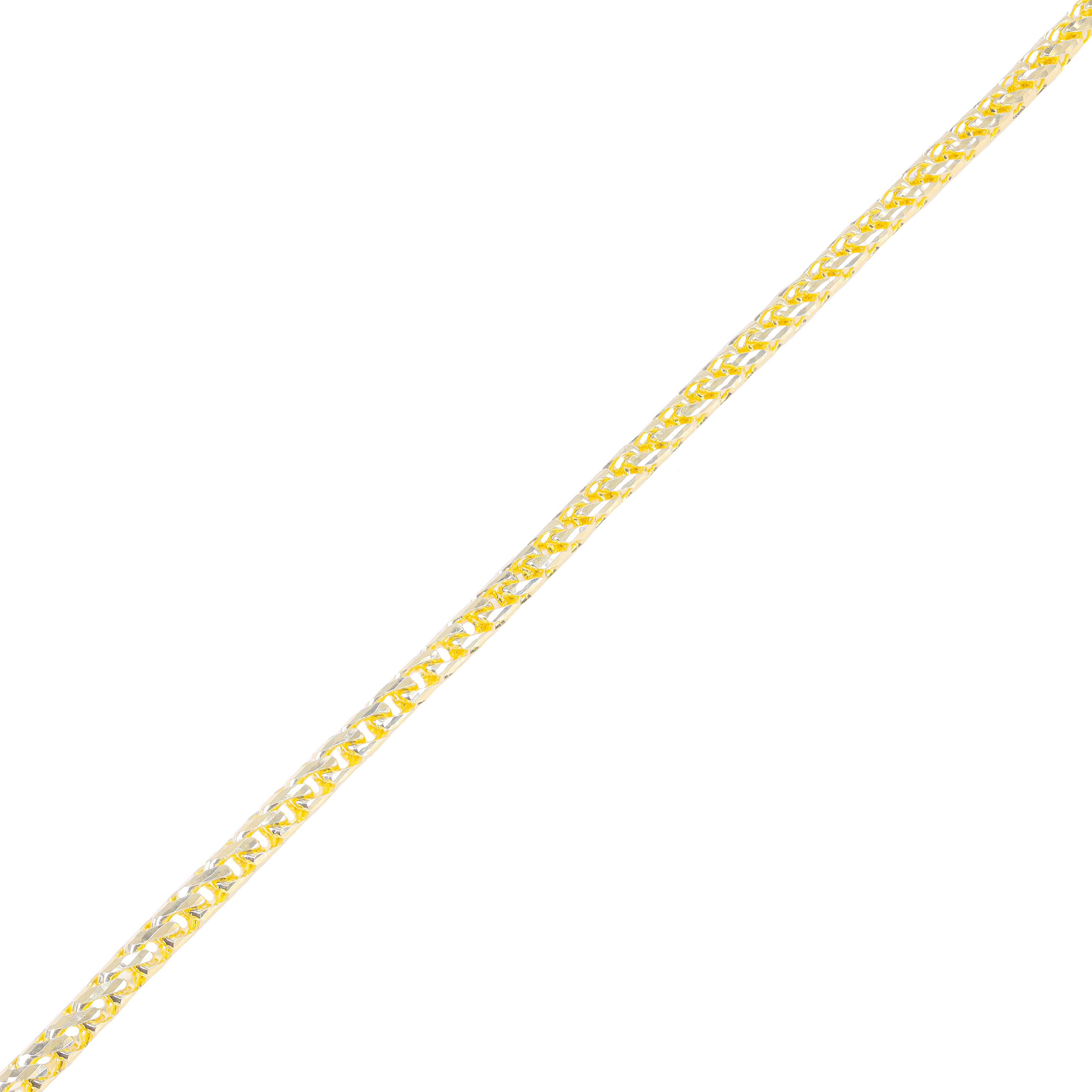 14KT Yellow Gold Solid Rounded Franco Gold Bracelet
