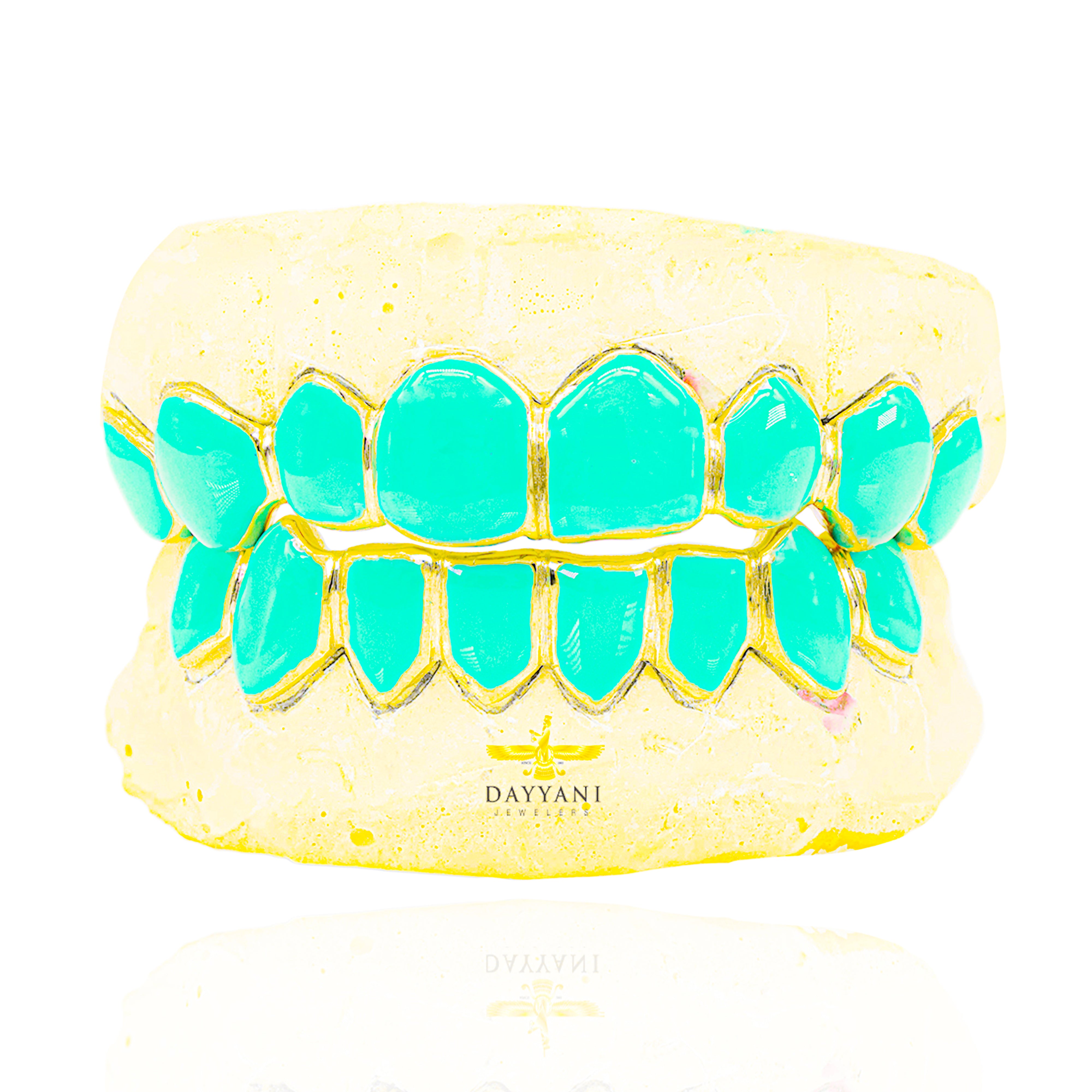 Custom Official 8 on 8 TOBE NWIGWE 'Mint Condition' Gold Grillz