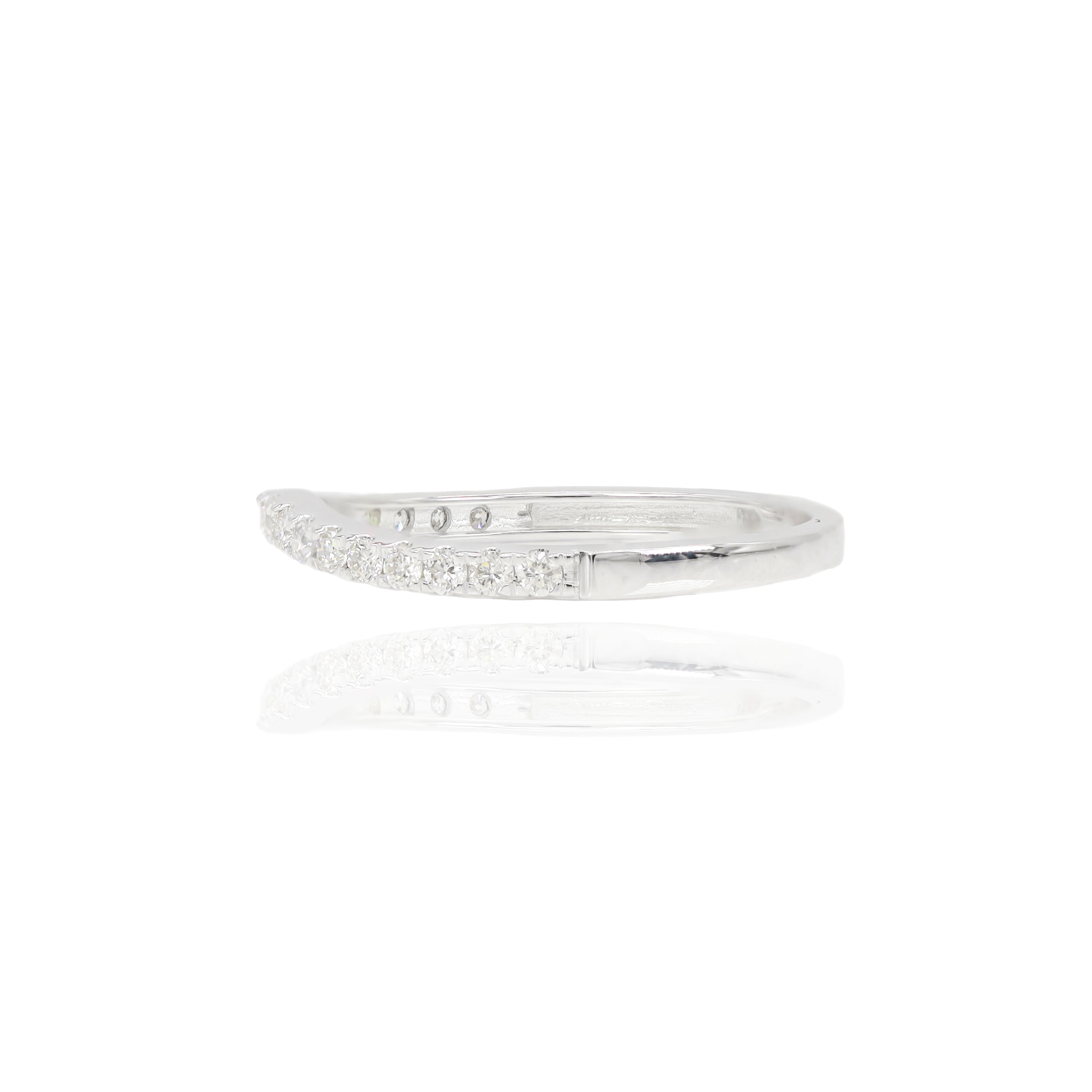 3 Row Baguette with Halo Diamond Engagement Ring & Band