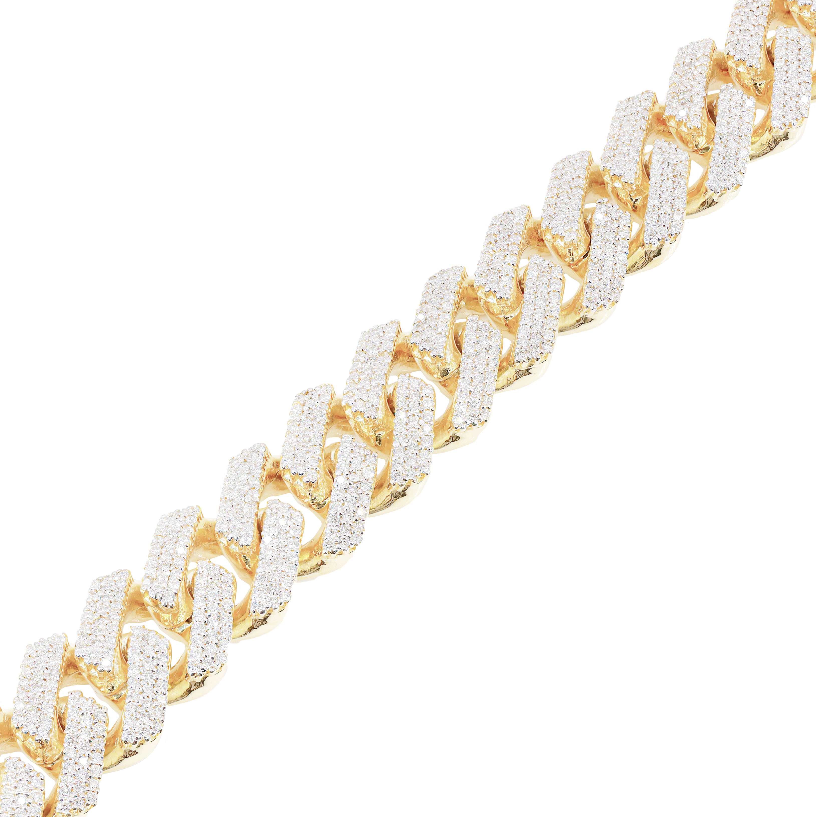 17mm Cuban Link Diamond Bracelet