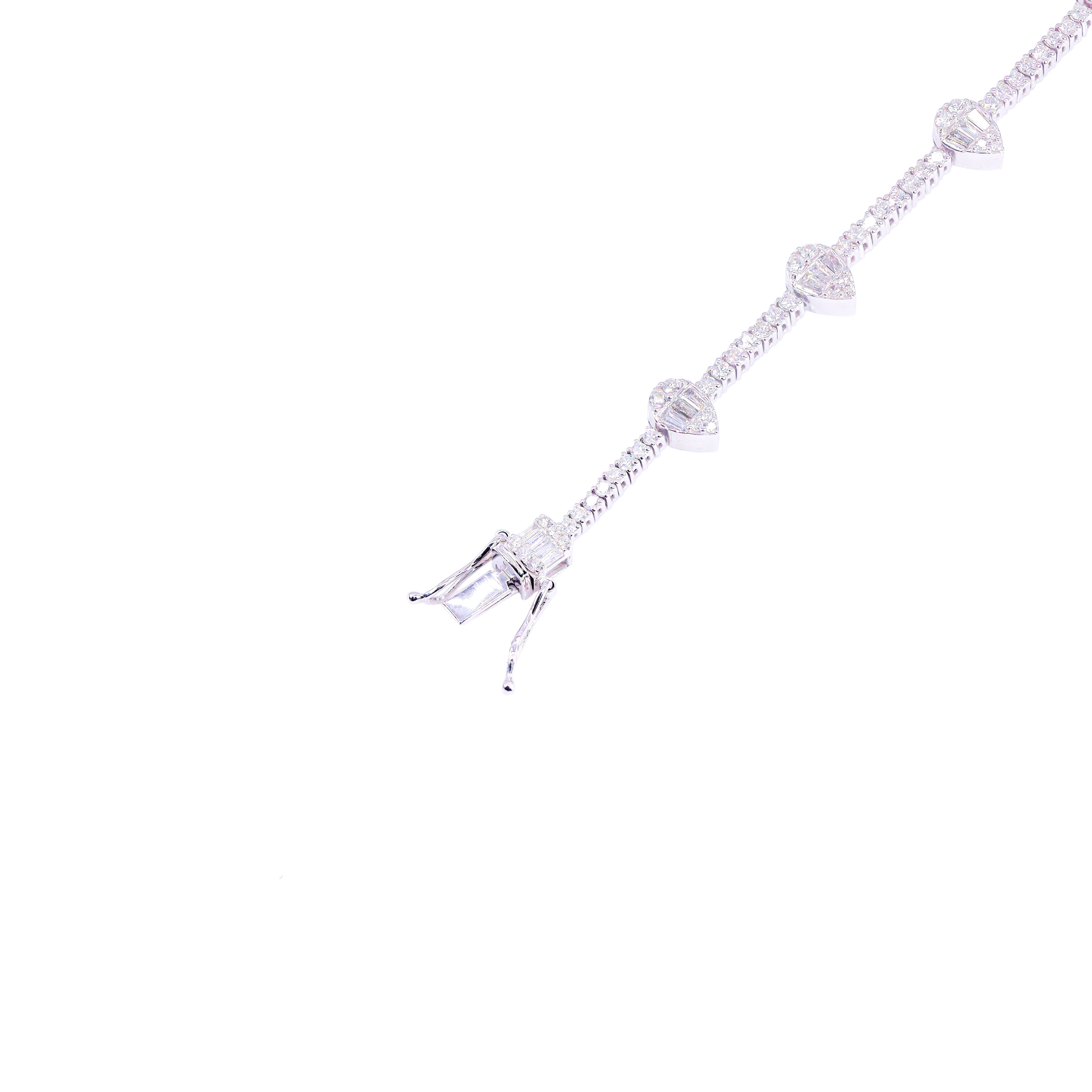 Pear Shape Tennis Diamond Chain