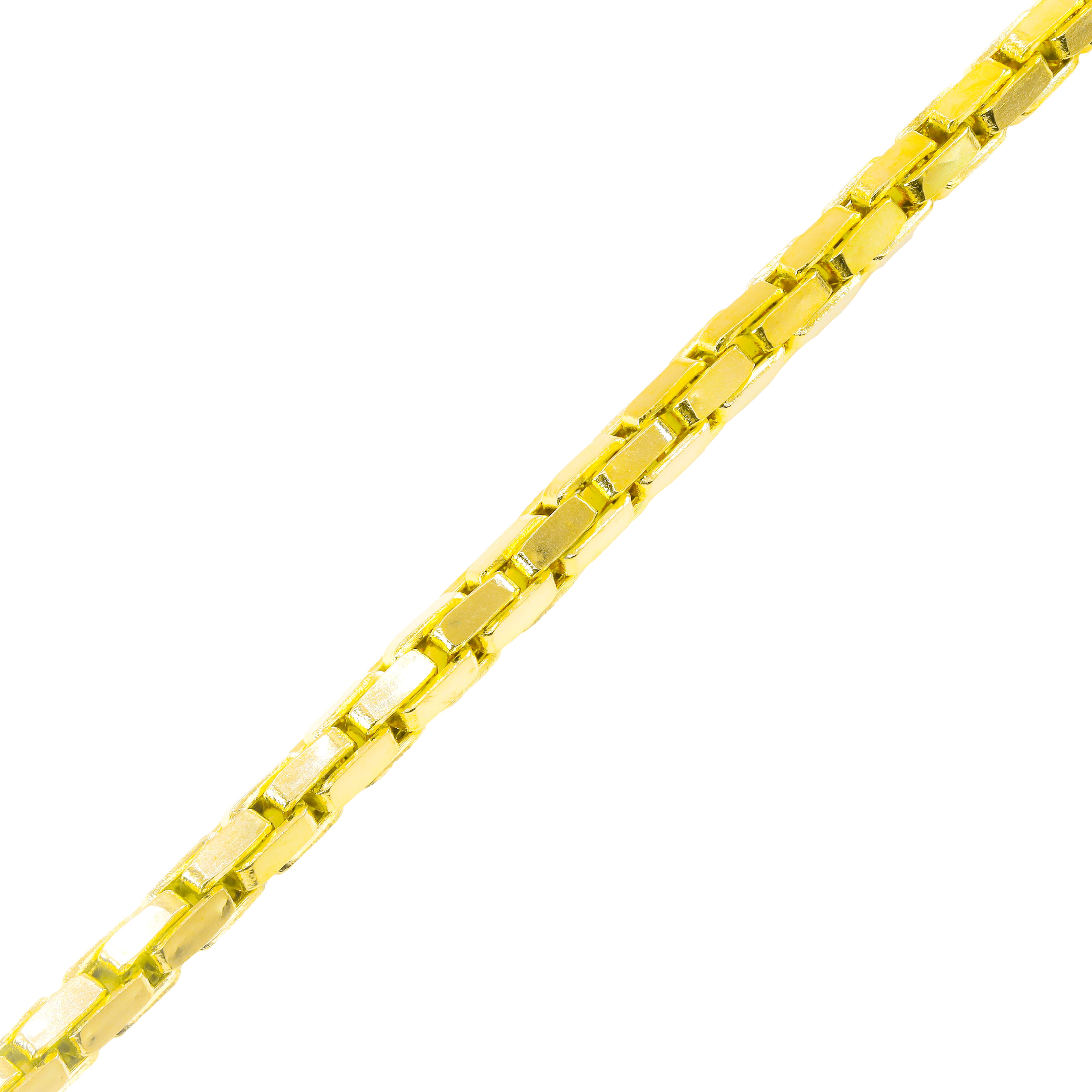 14KT Box Style Yellow Gold Chain