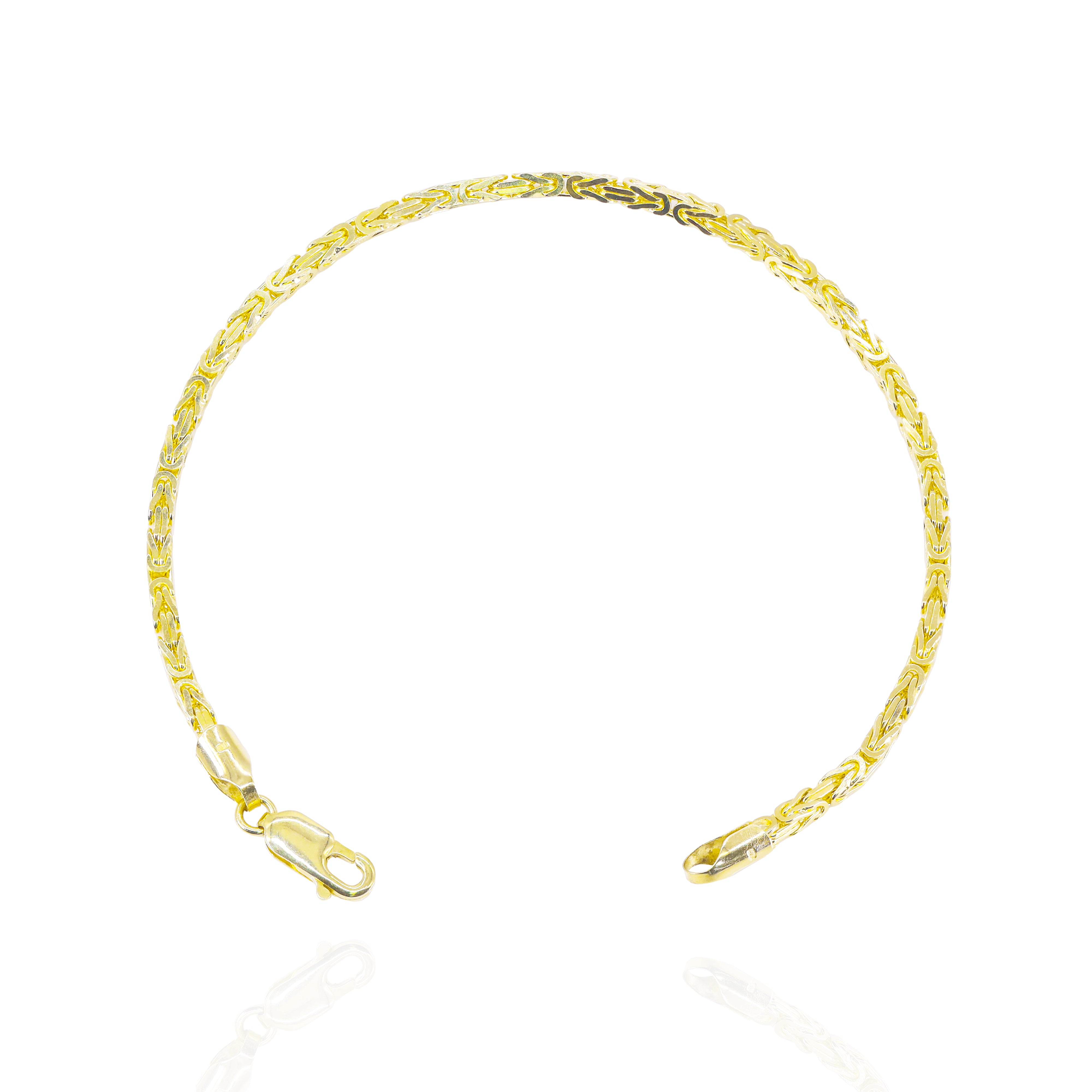 14KT Solid Byzantine Gold Bracelet
