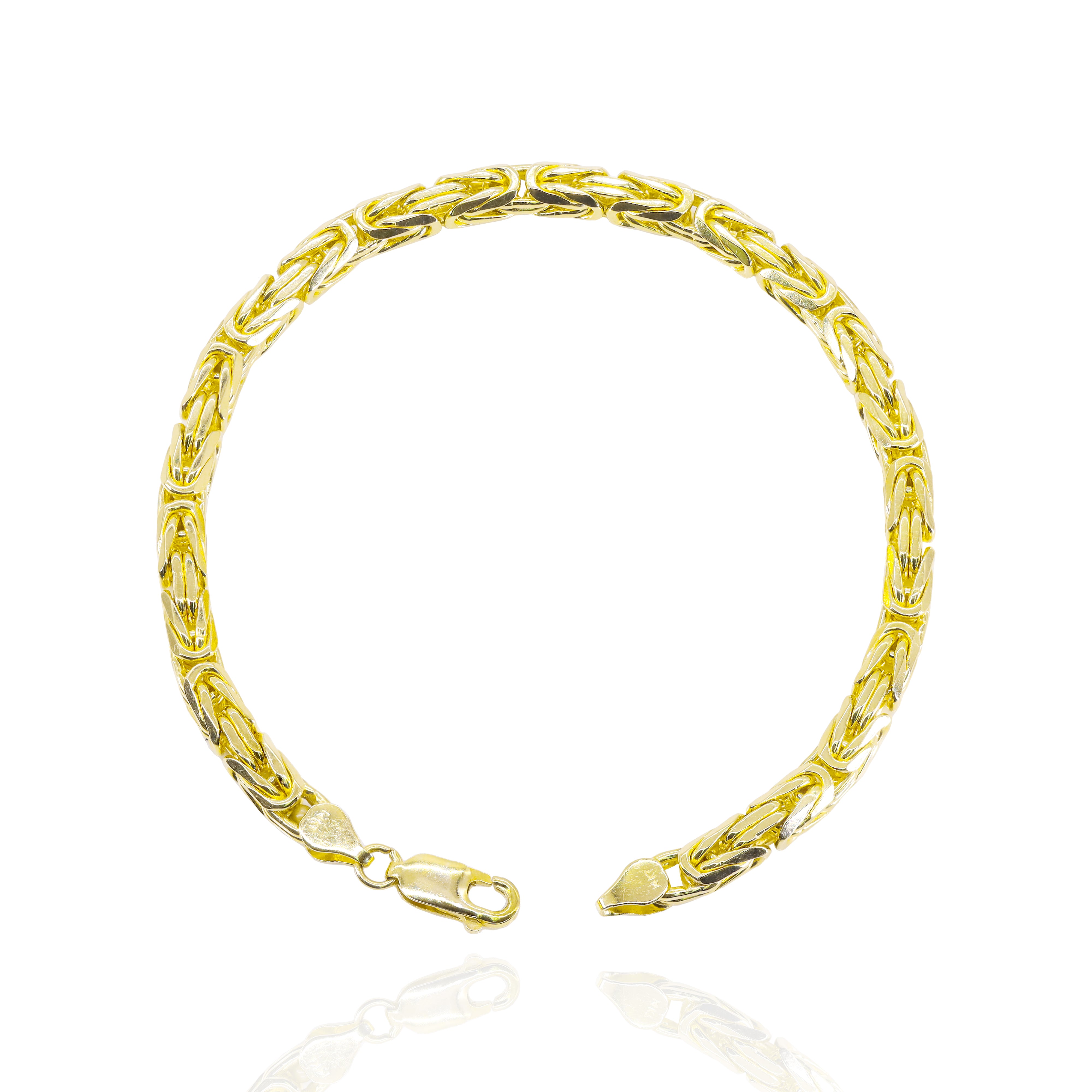 14KT Solid Byzantine Gold Bracelet