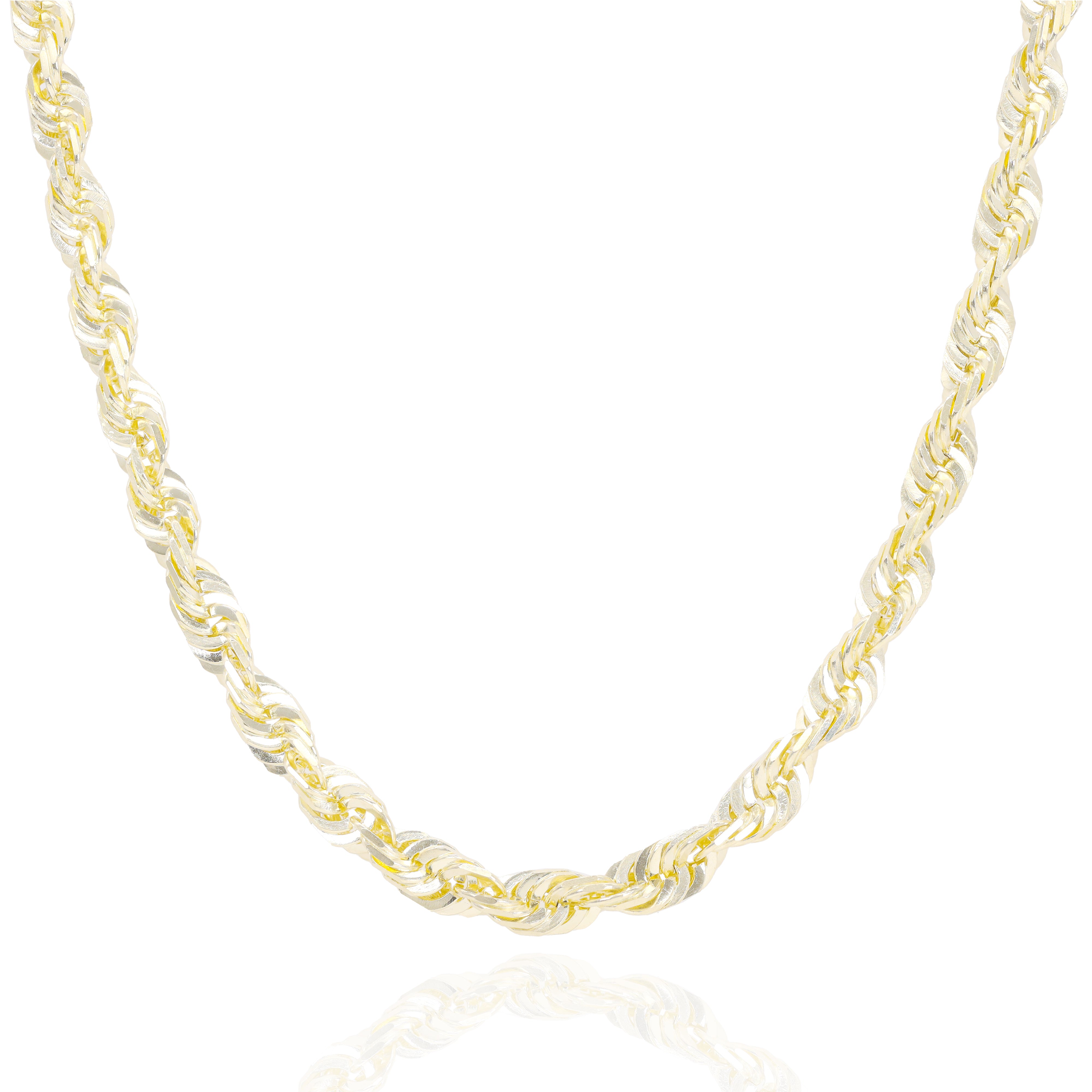 14KT Solid Cashmere Rope Yellow Gold Chain