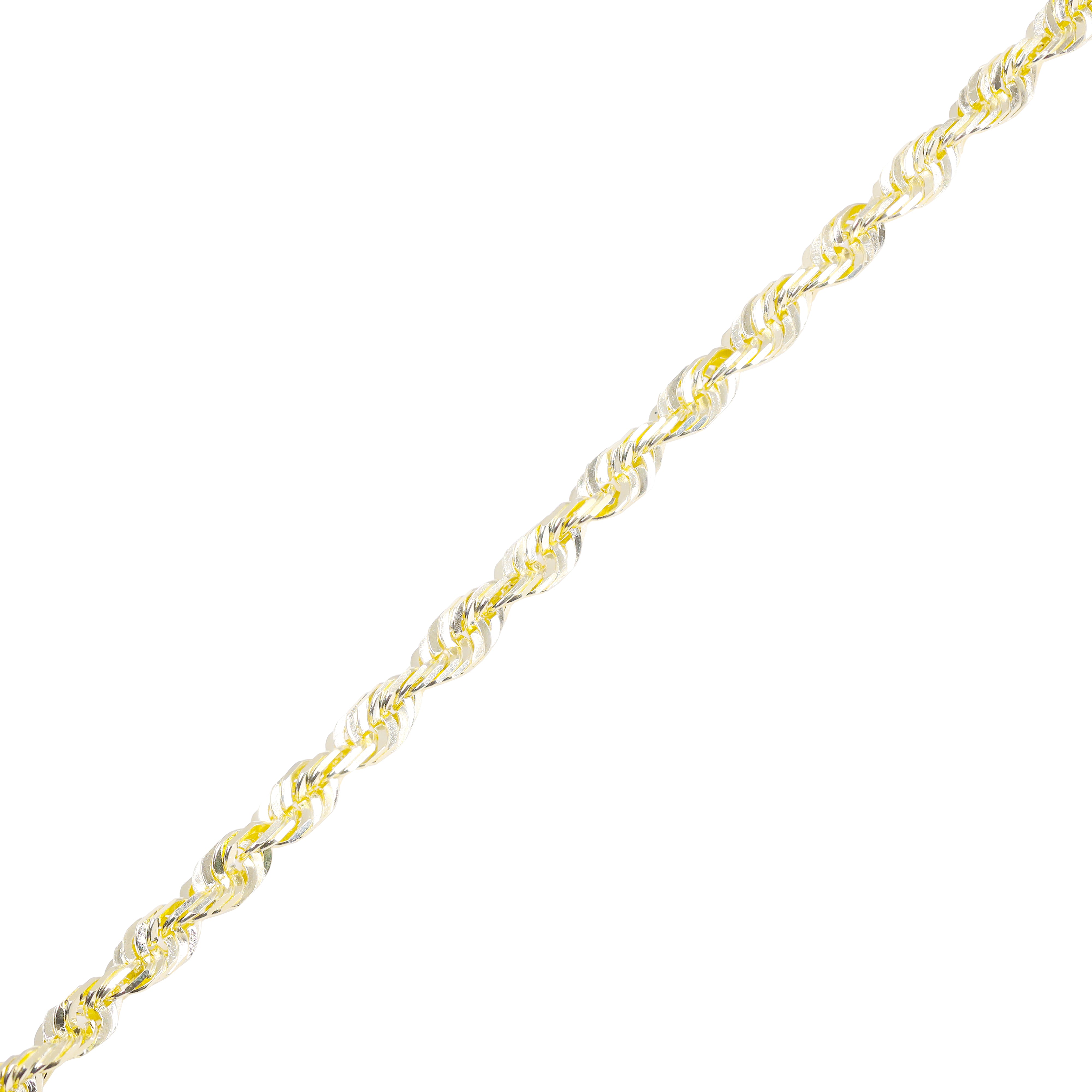 14KT Solid Cashmere Rope Yellow Gold Chain