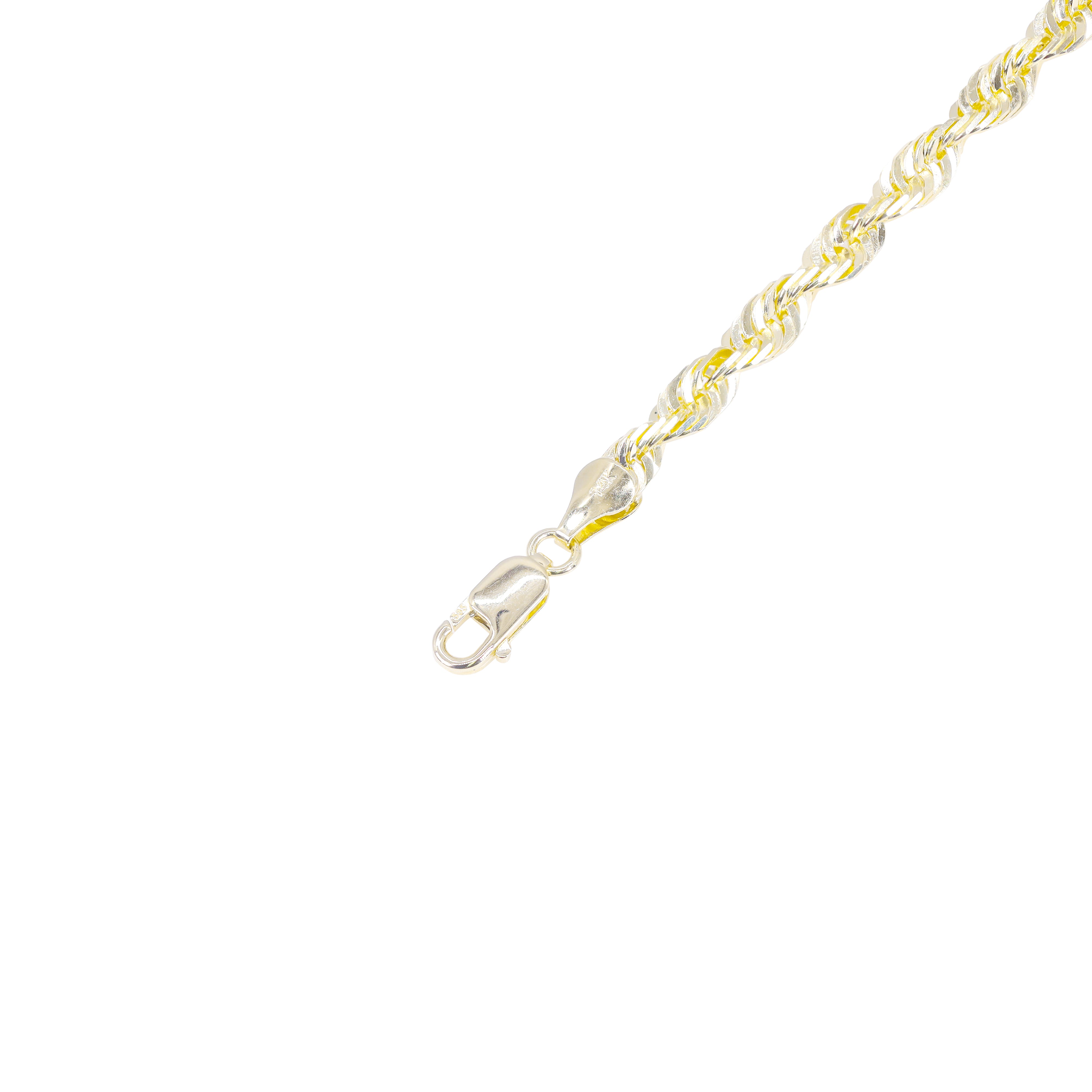 14KT Solid Cashmere Rope Yellow Gold Chain