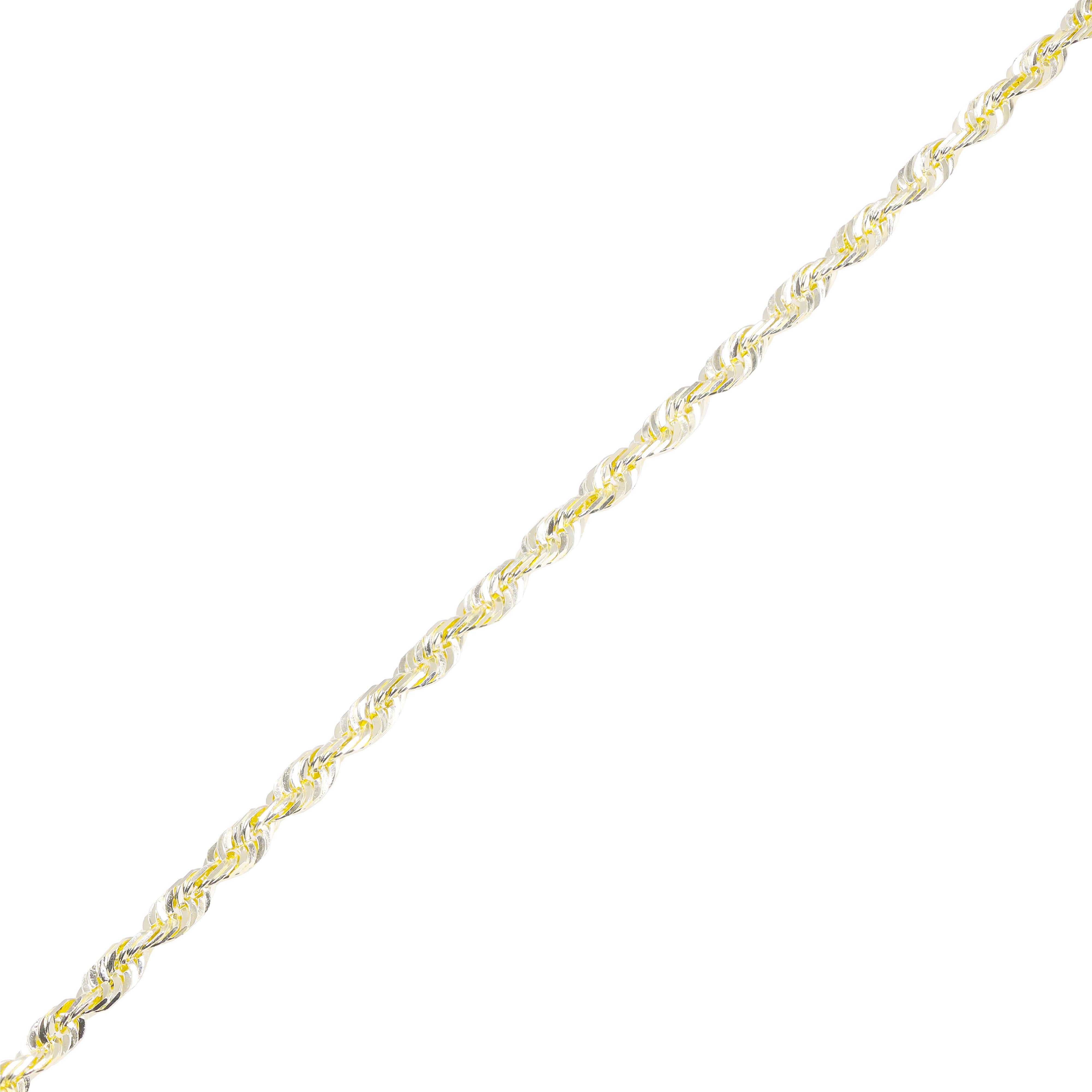 14KT Solid Cashmere Rope Yellow Gold Chain