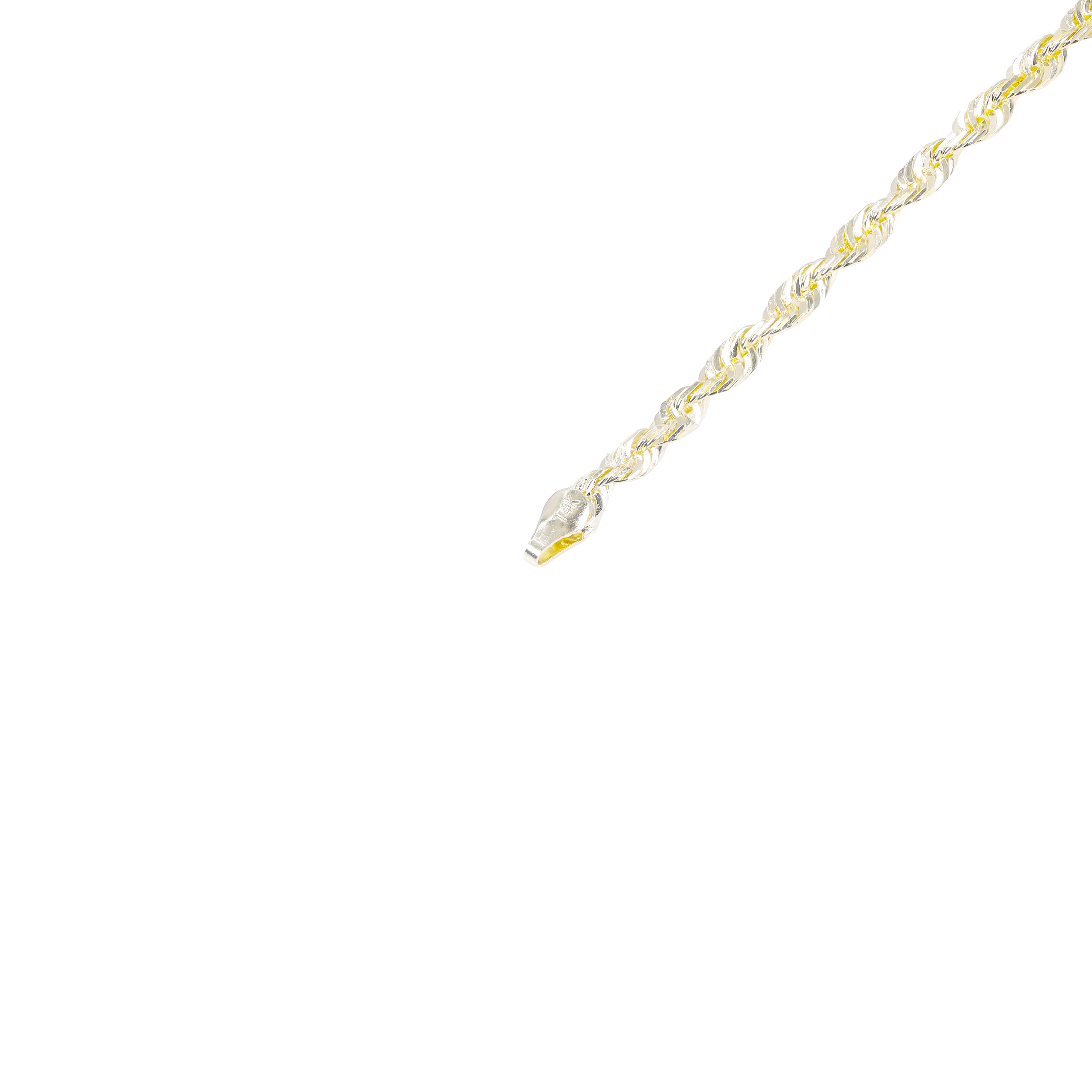 14KT Solid Cashmere Rope Yellow Gold Chain