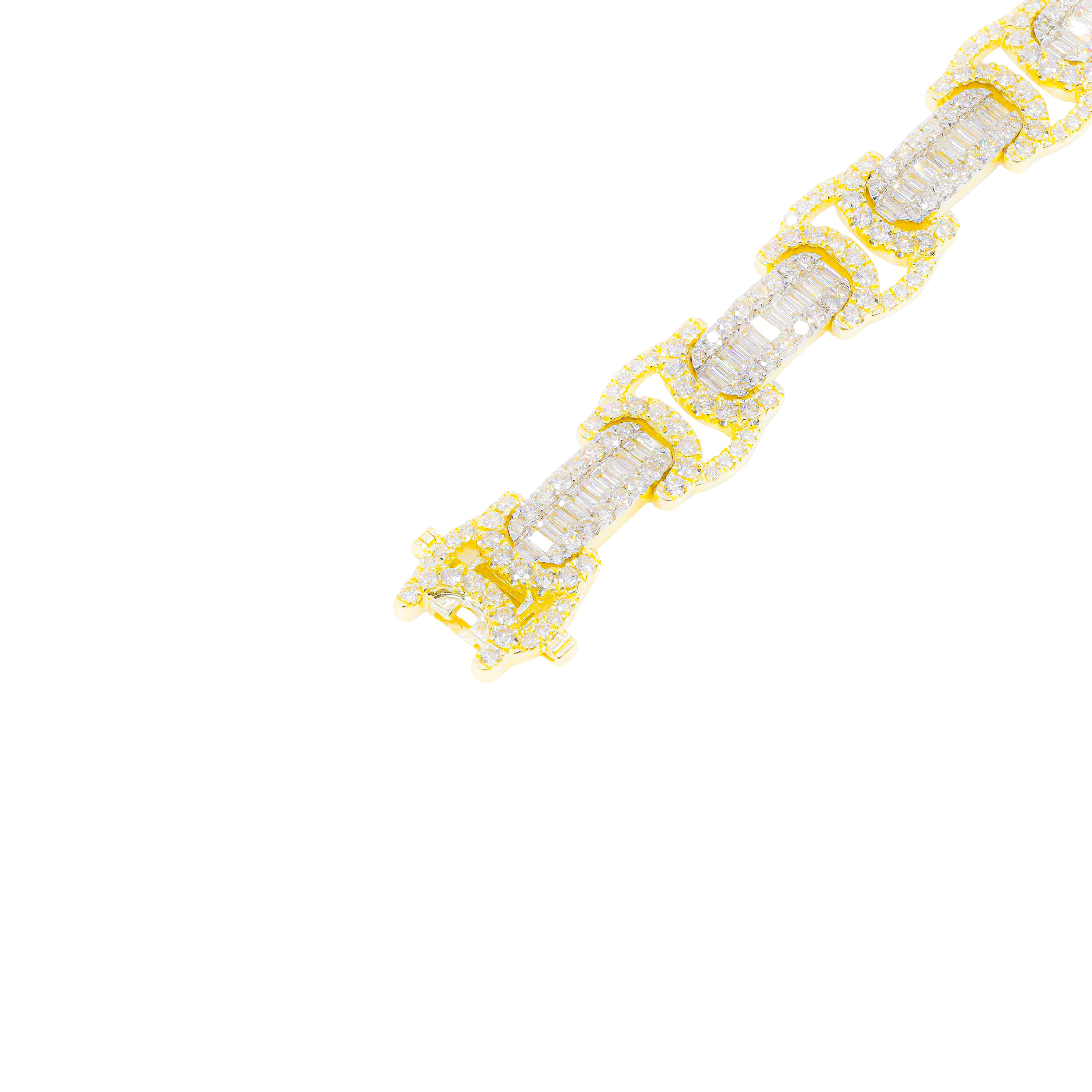 Byzantine Baguette Diamond Bracelet