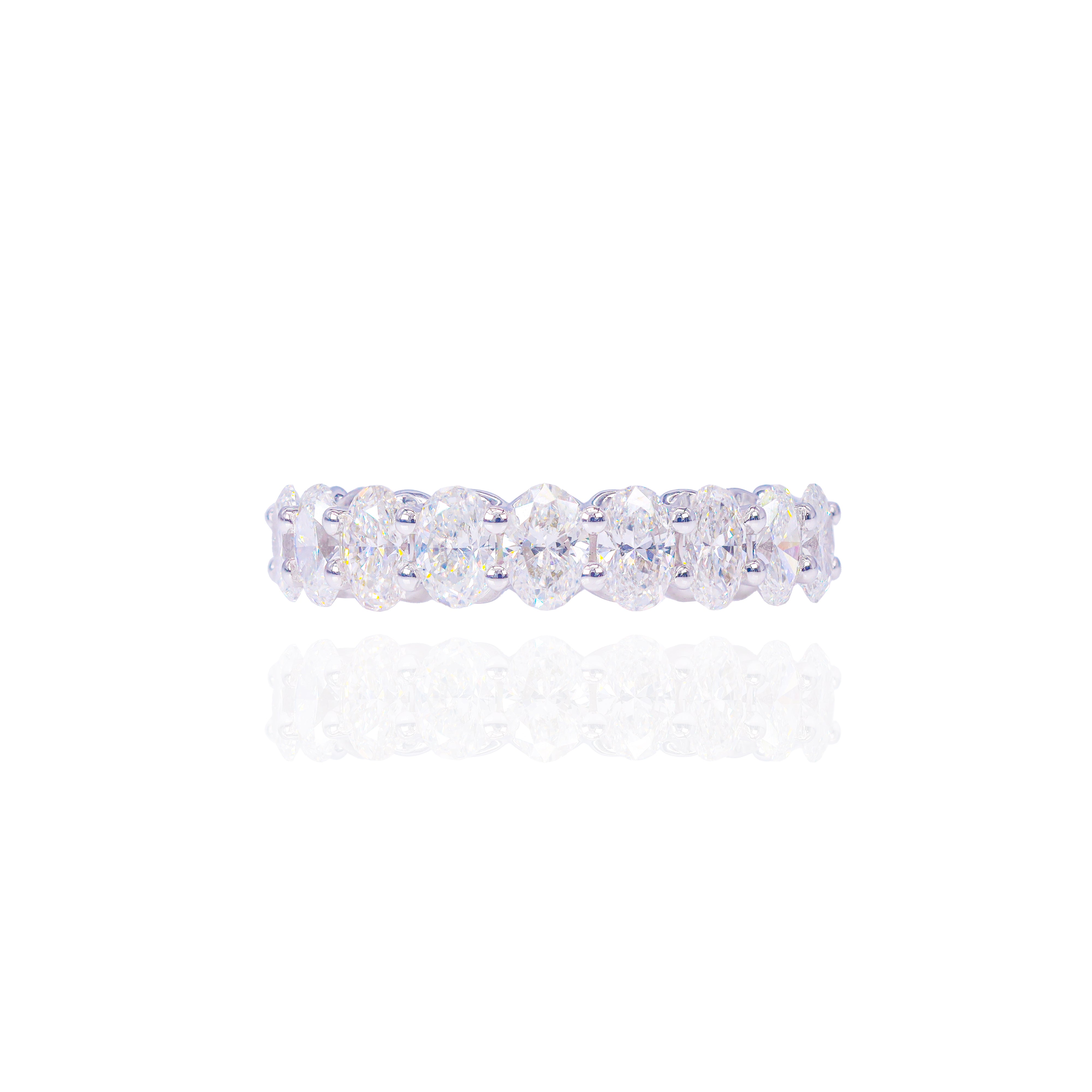 Oval Cut Diamond Ring Band