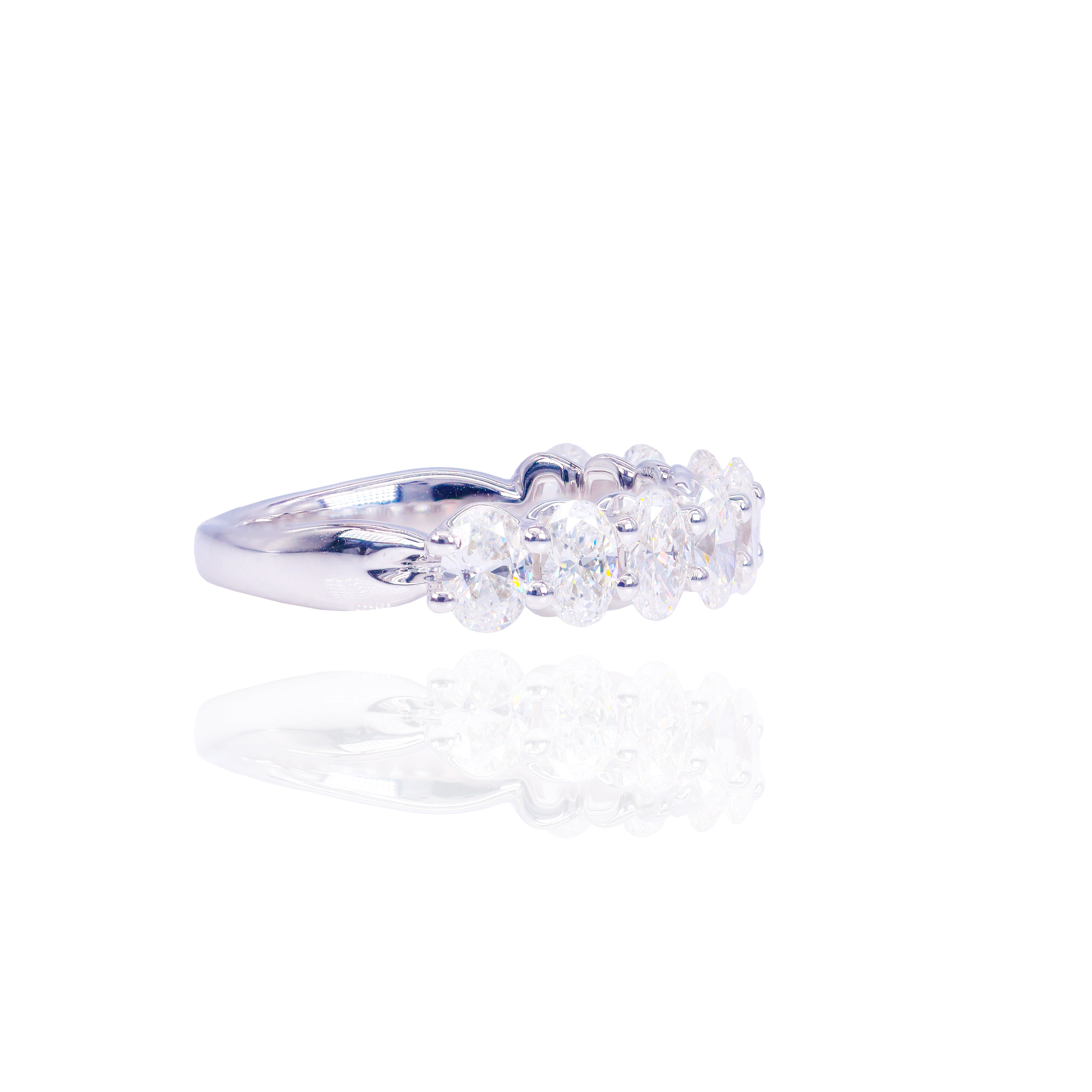 Oval Cut Diamond Ring Band