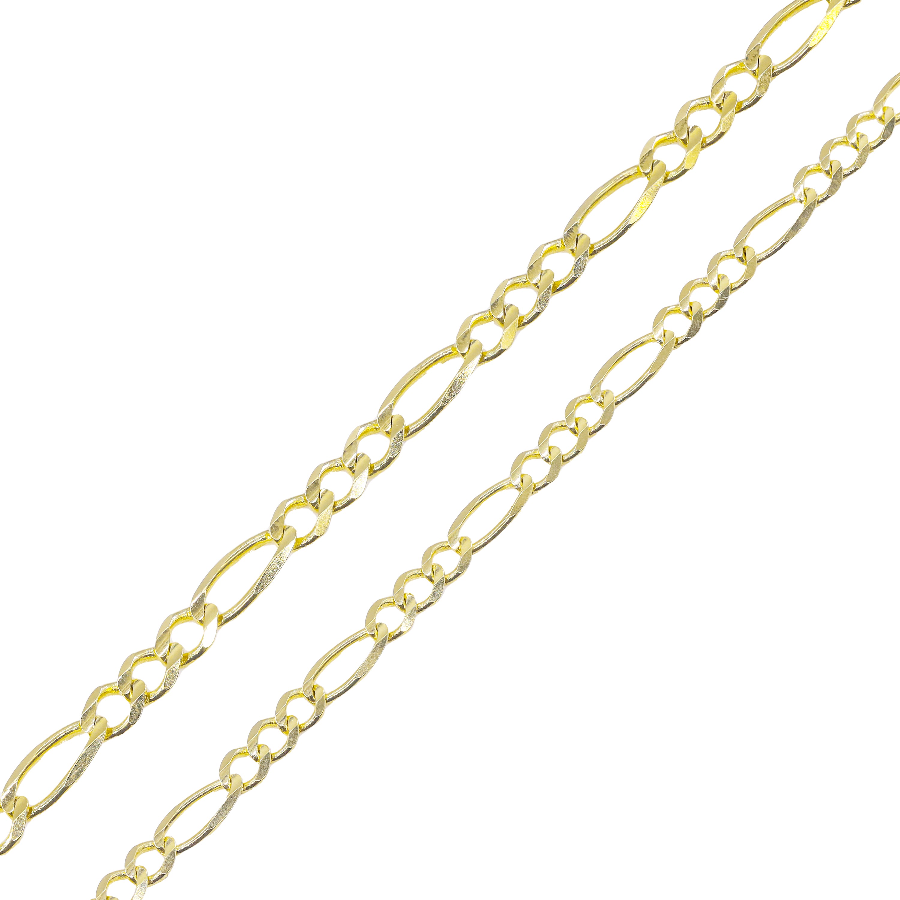 14KT Solid Gold Figaro Bracelet/Gold Anklet