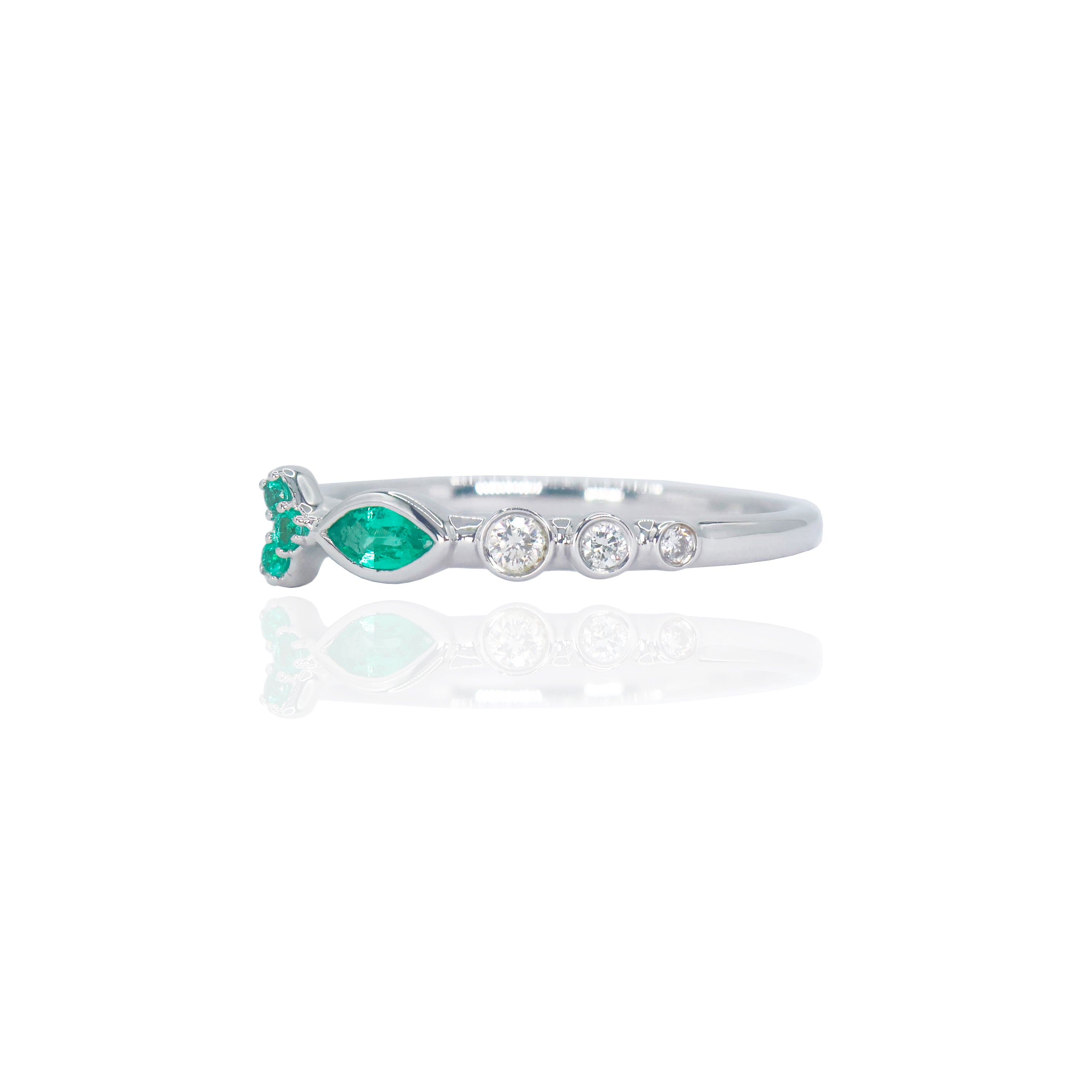 Gemstone Ichthys Fish Diamond Ring