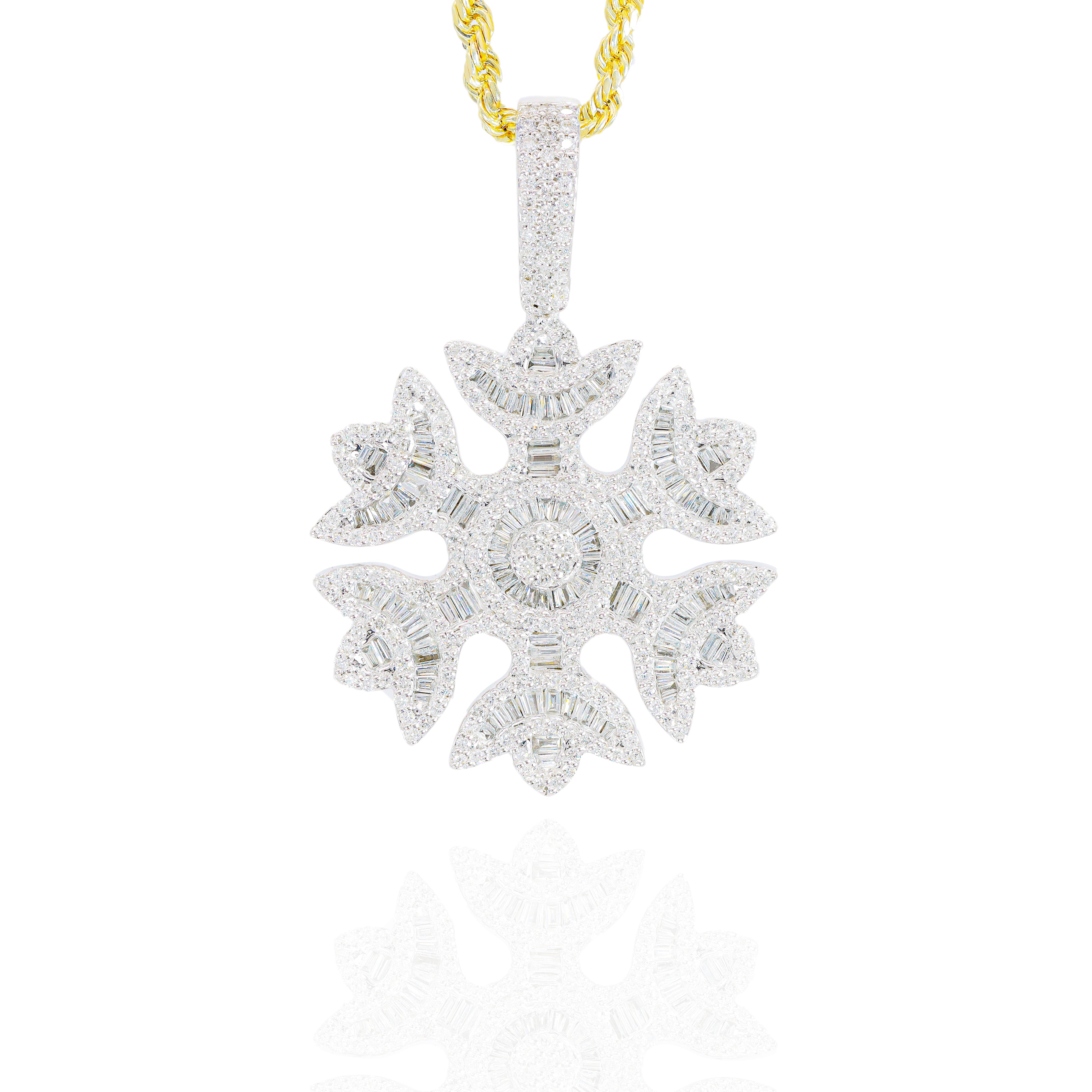 Snowflake Diamond Pendant (Large)