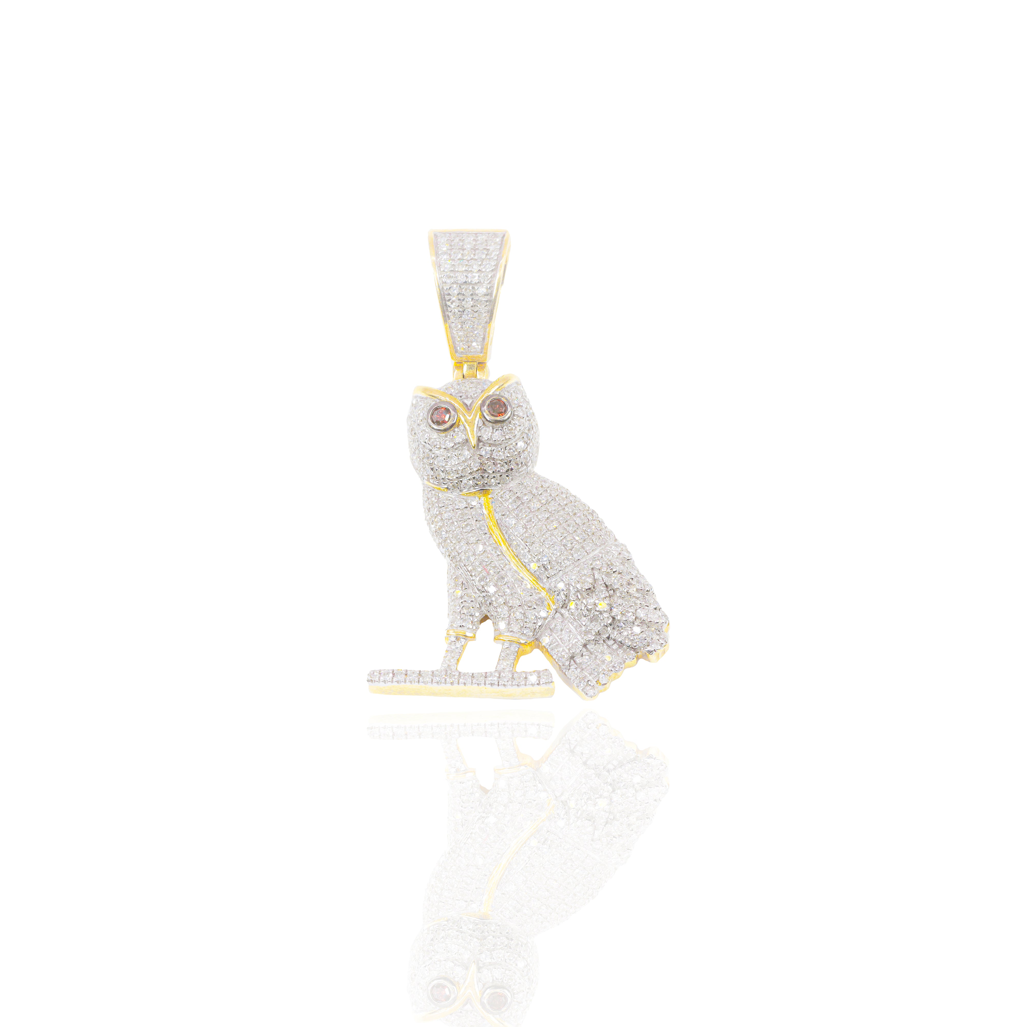 Owl Diamond Pendant
