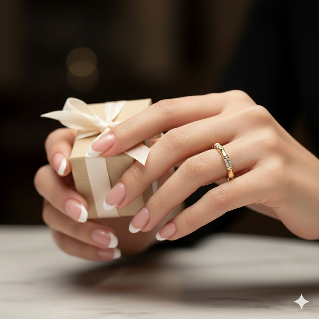 Bamboo Diamond Eternity Ring