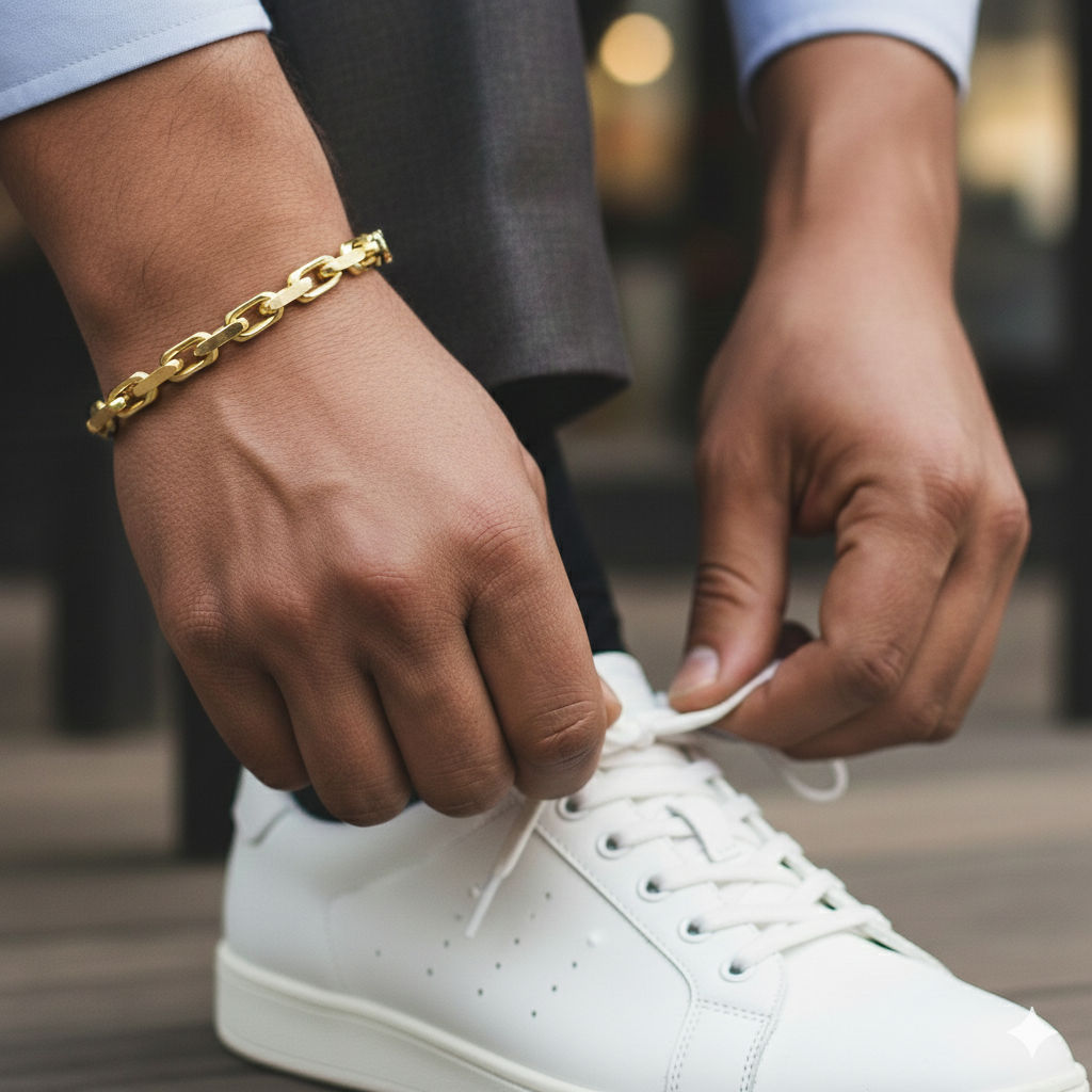 14KT Yellow Gold Odin Link Gold Bracelet