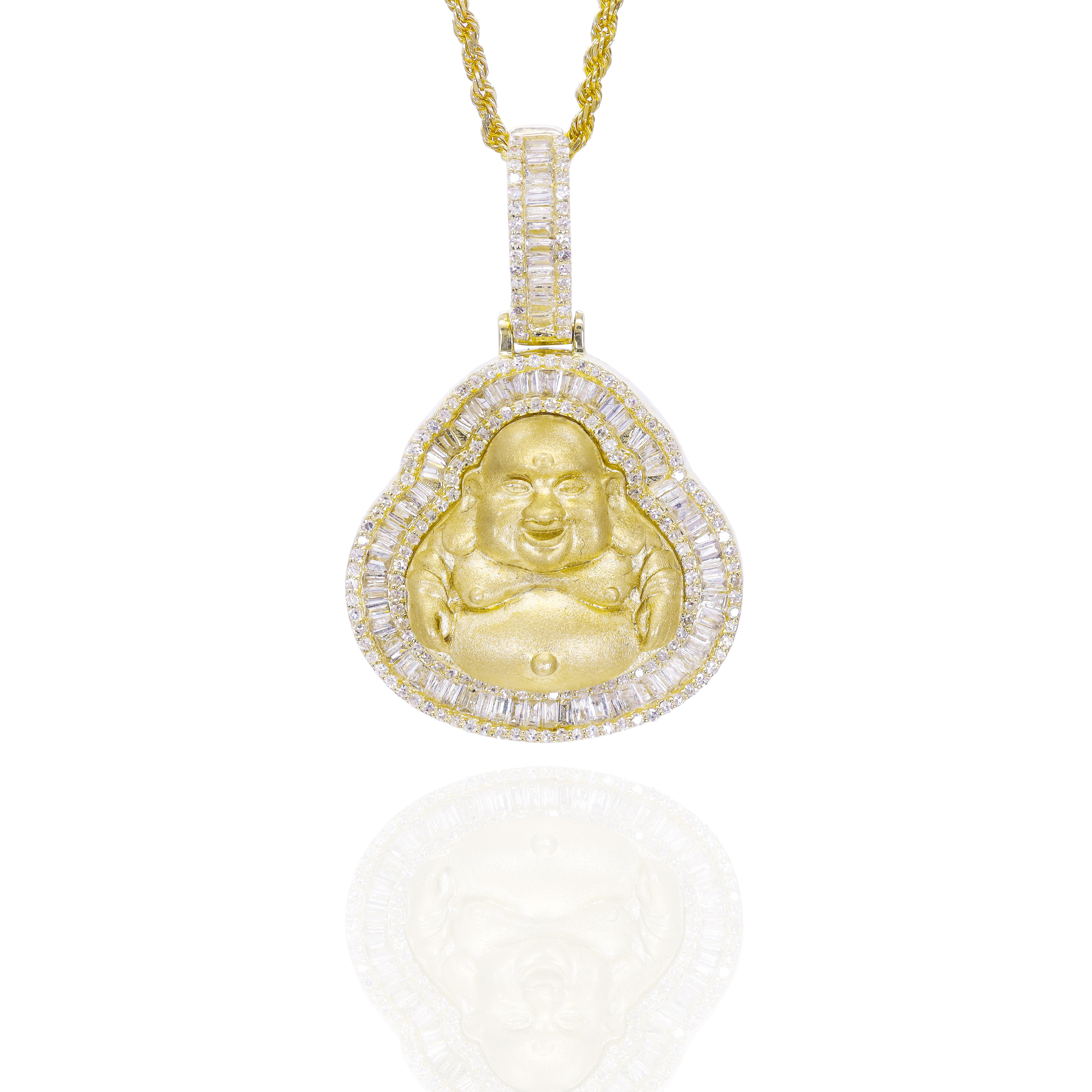 Buddha Diamond Border Pendant