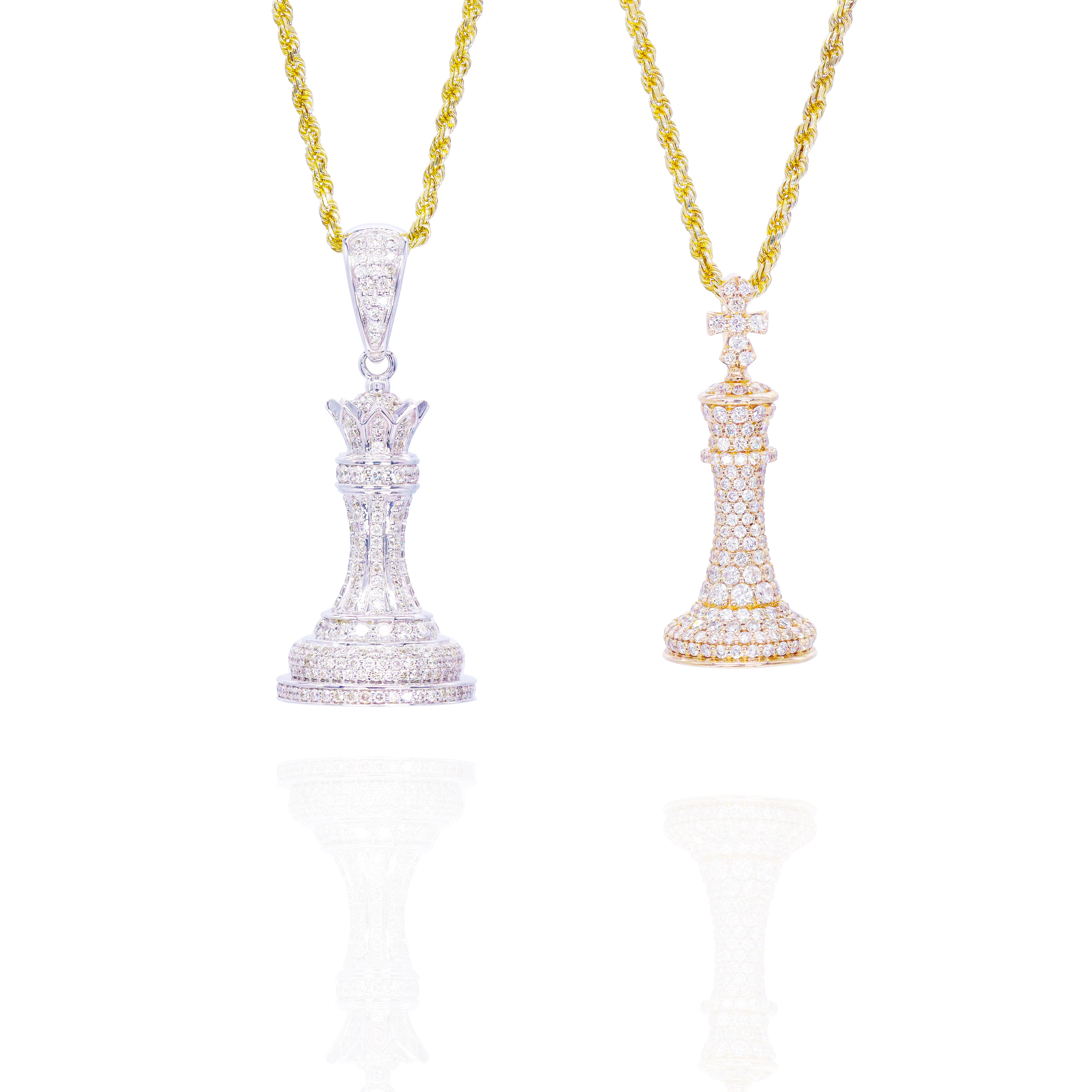 Diamond Chess Collection Pendants