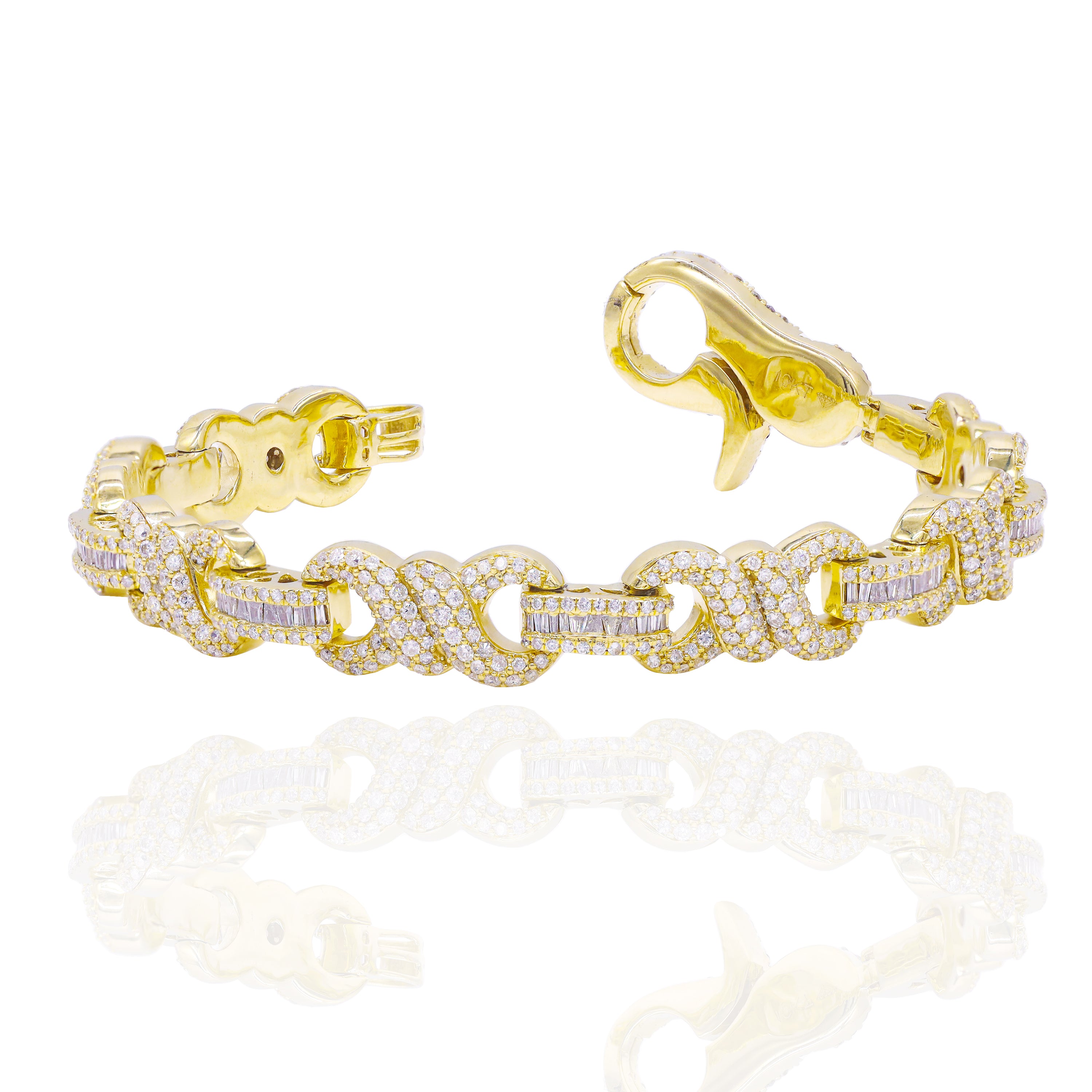 Infinity Tied Diamond Bracelet