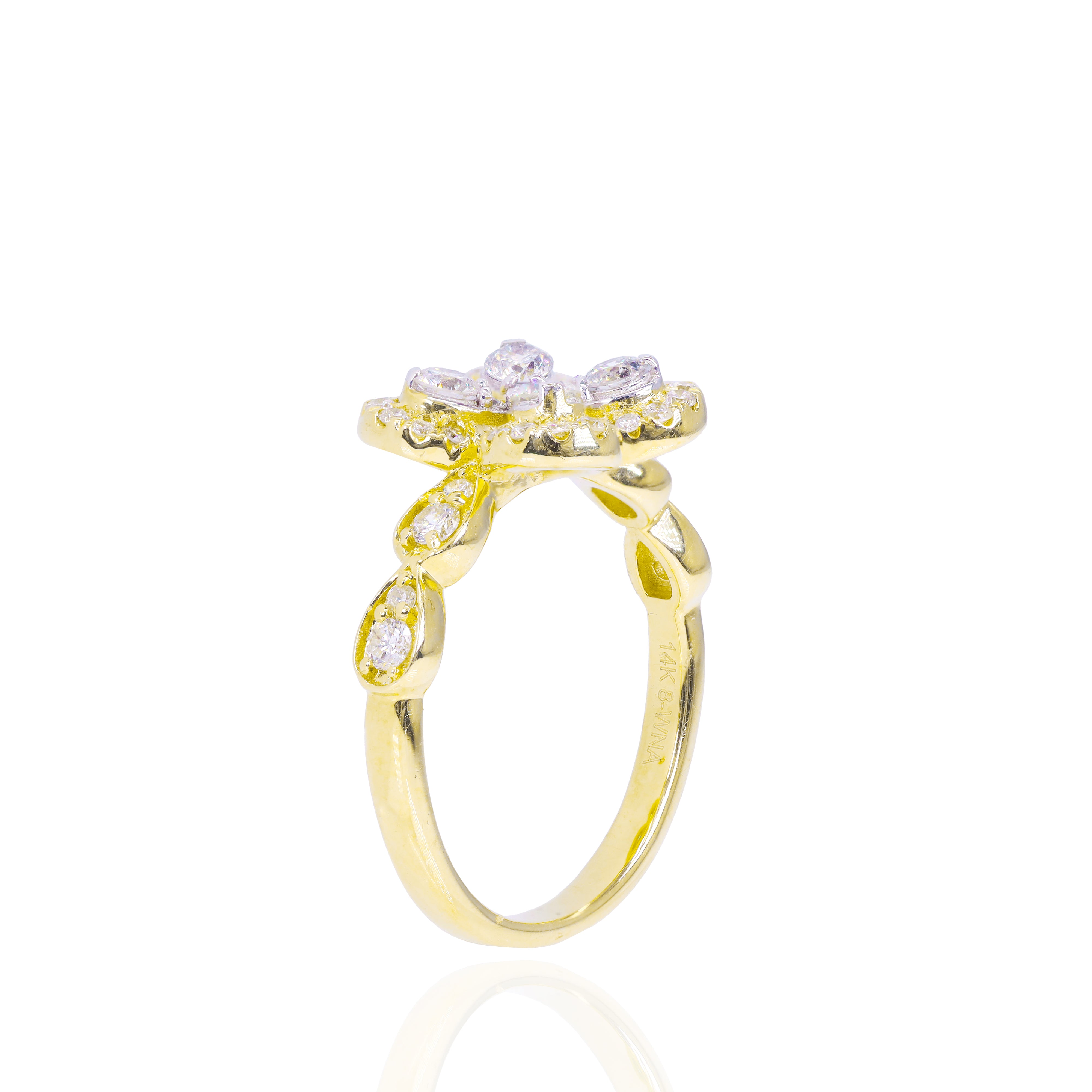 Clover Diamond Ring