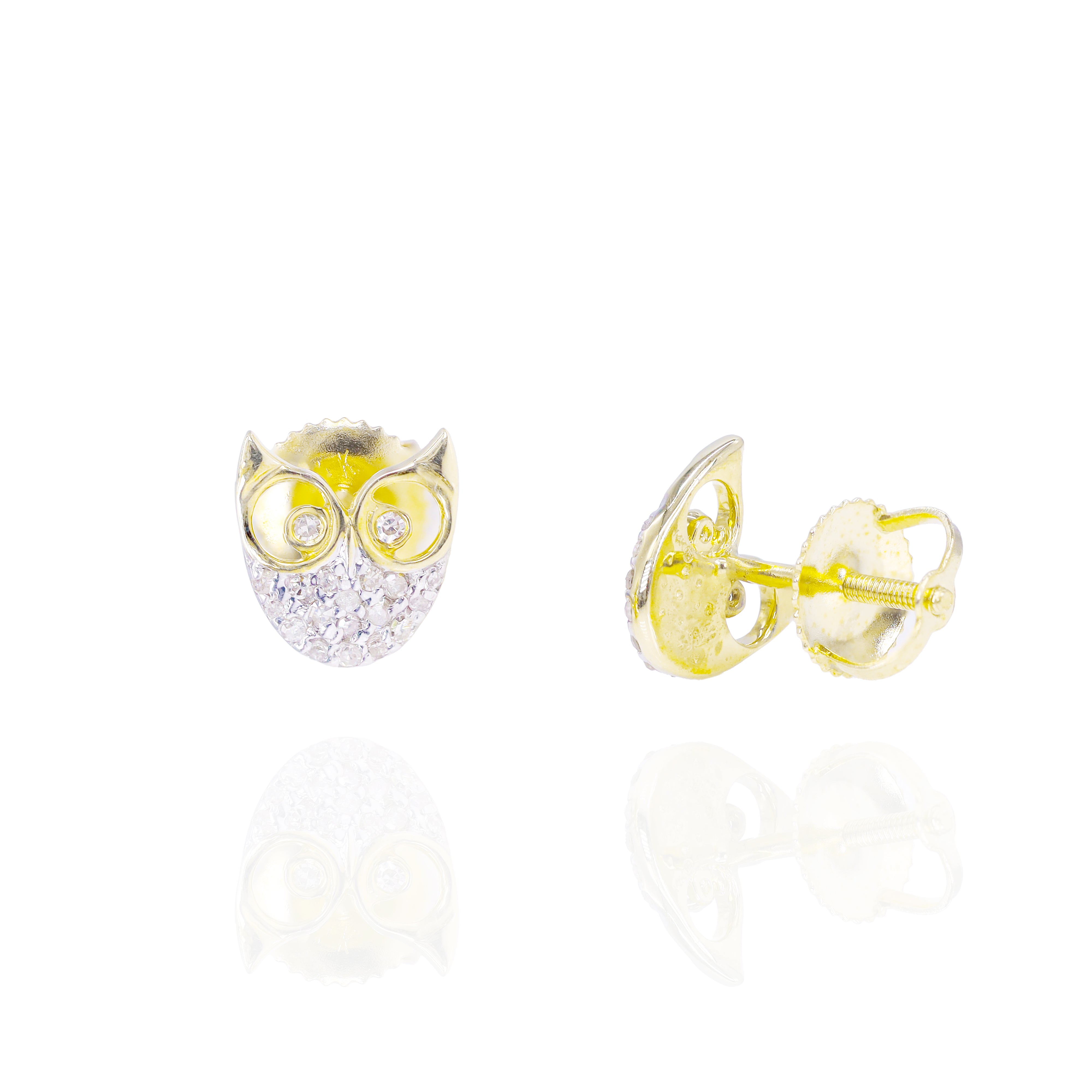 Owl Diamond Earrings