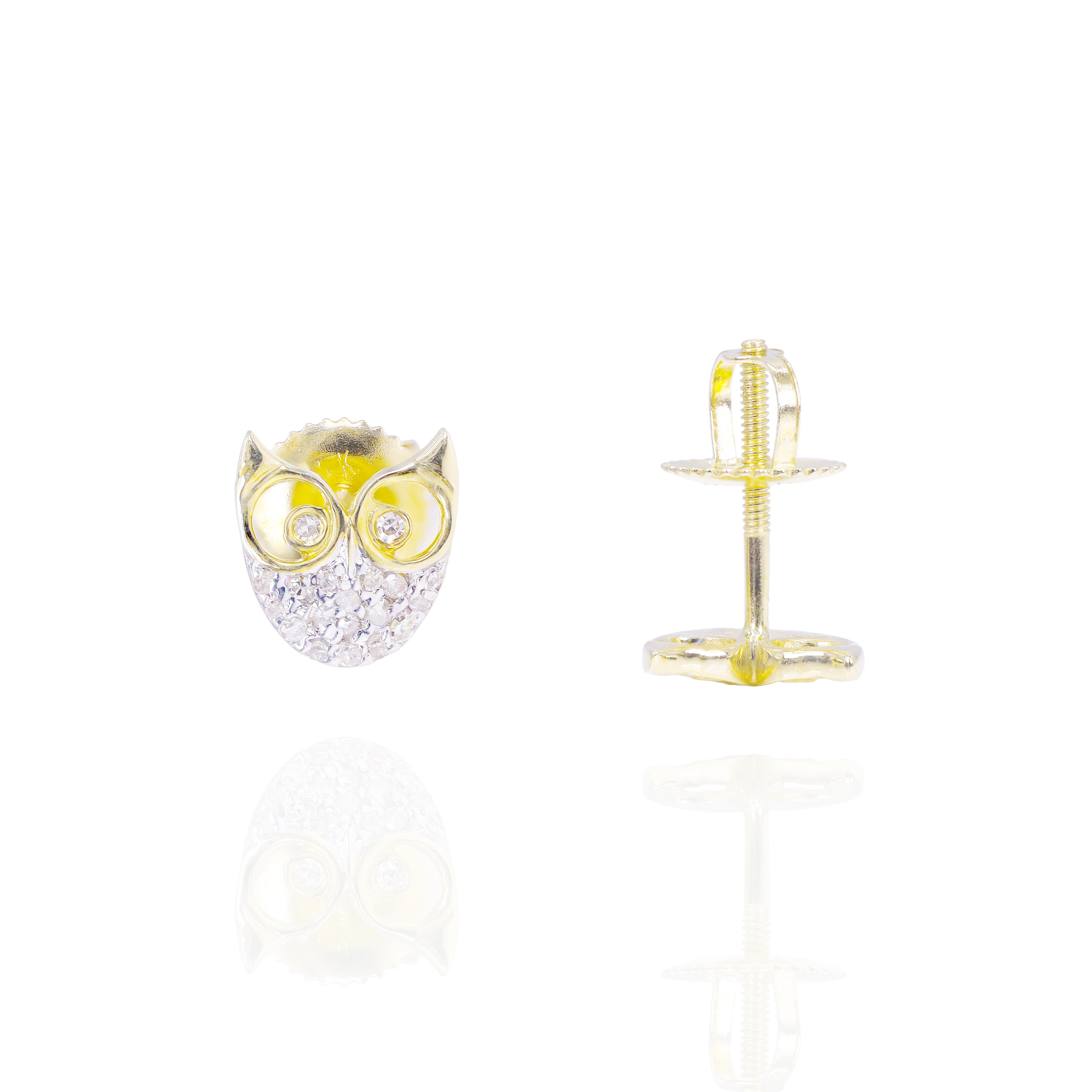 Owl Diamond Earrings