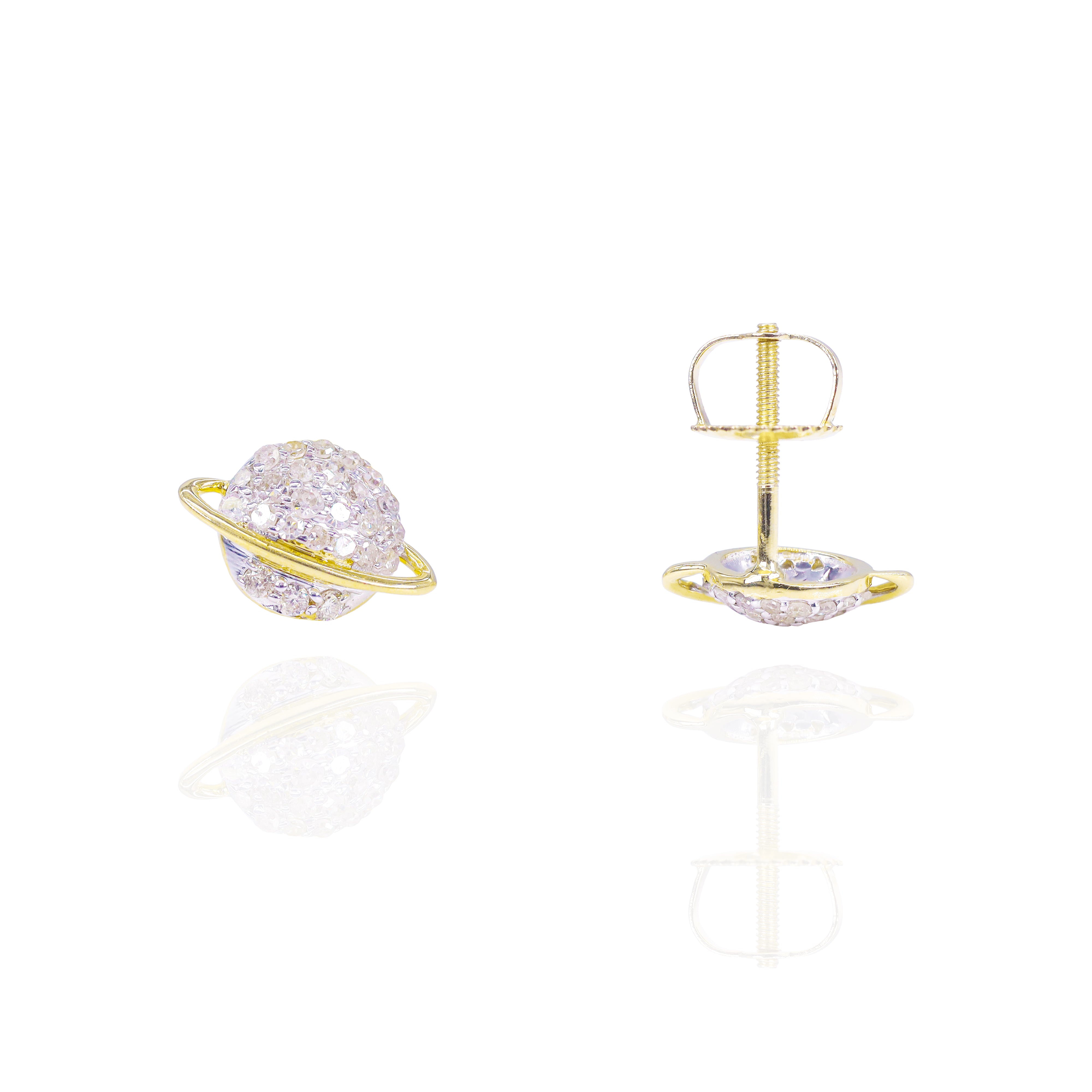 Saturn Diamond Earrings