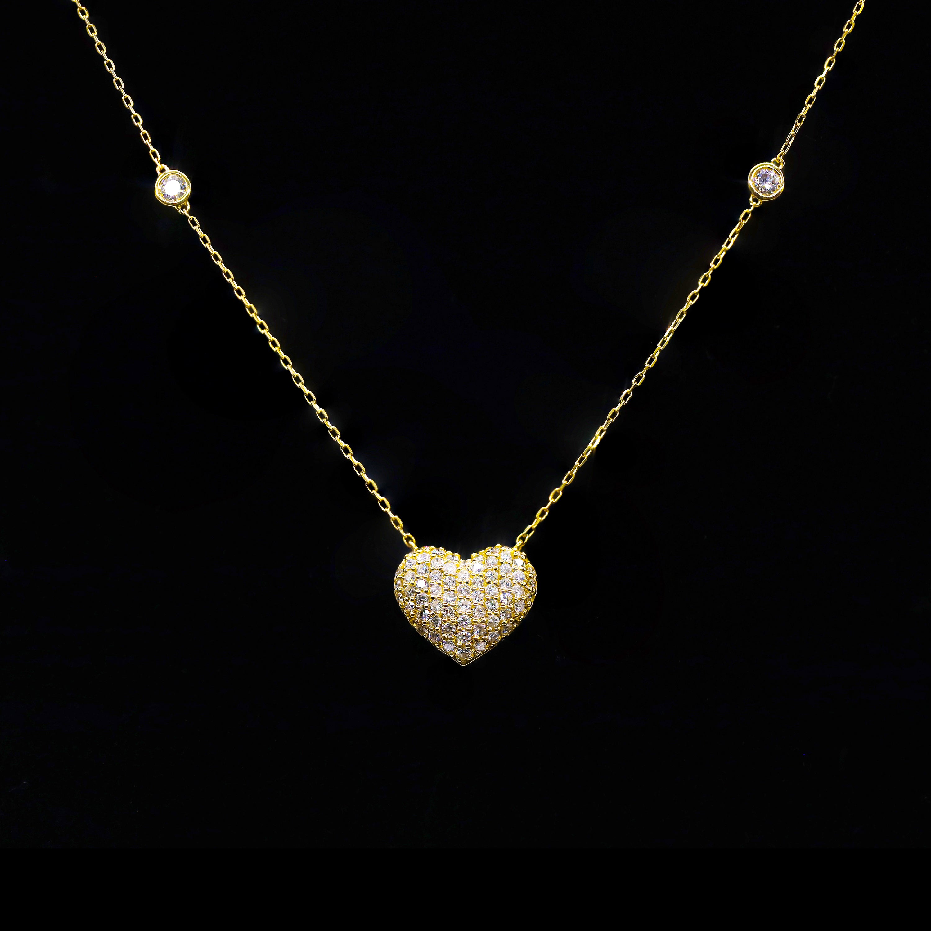 Diamond by The Yard Diamond Bubbly Heart Chain