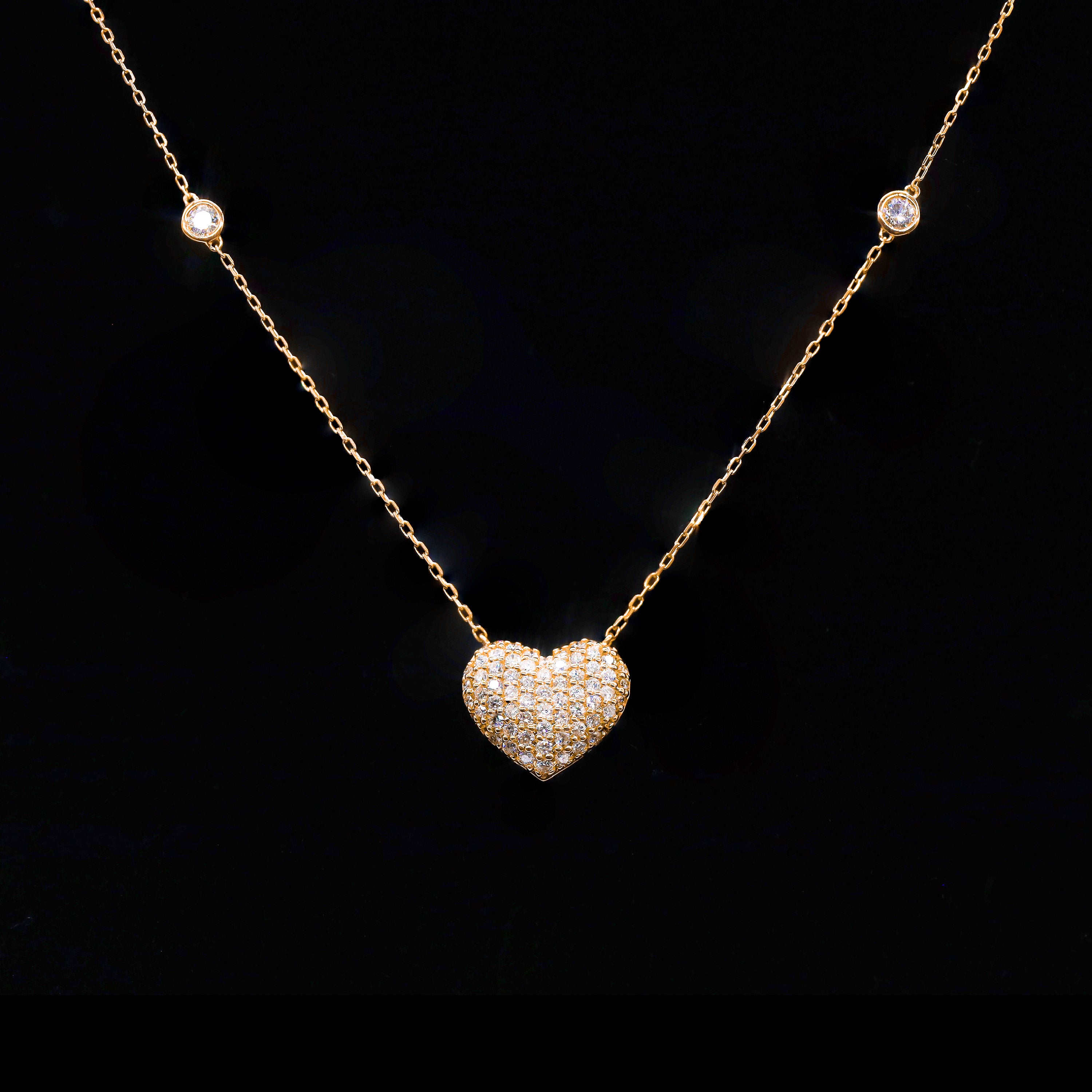 Diamond by The Yard Diamond Bubbly Heart Chain