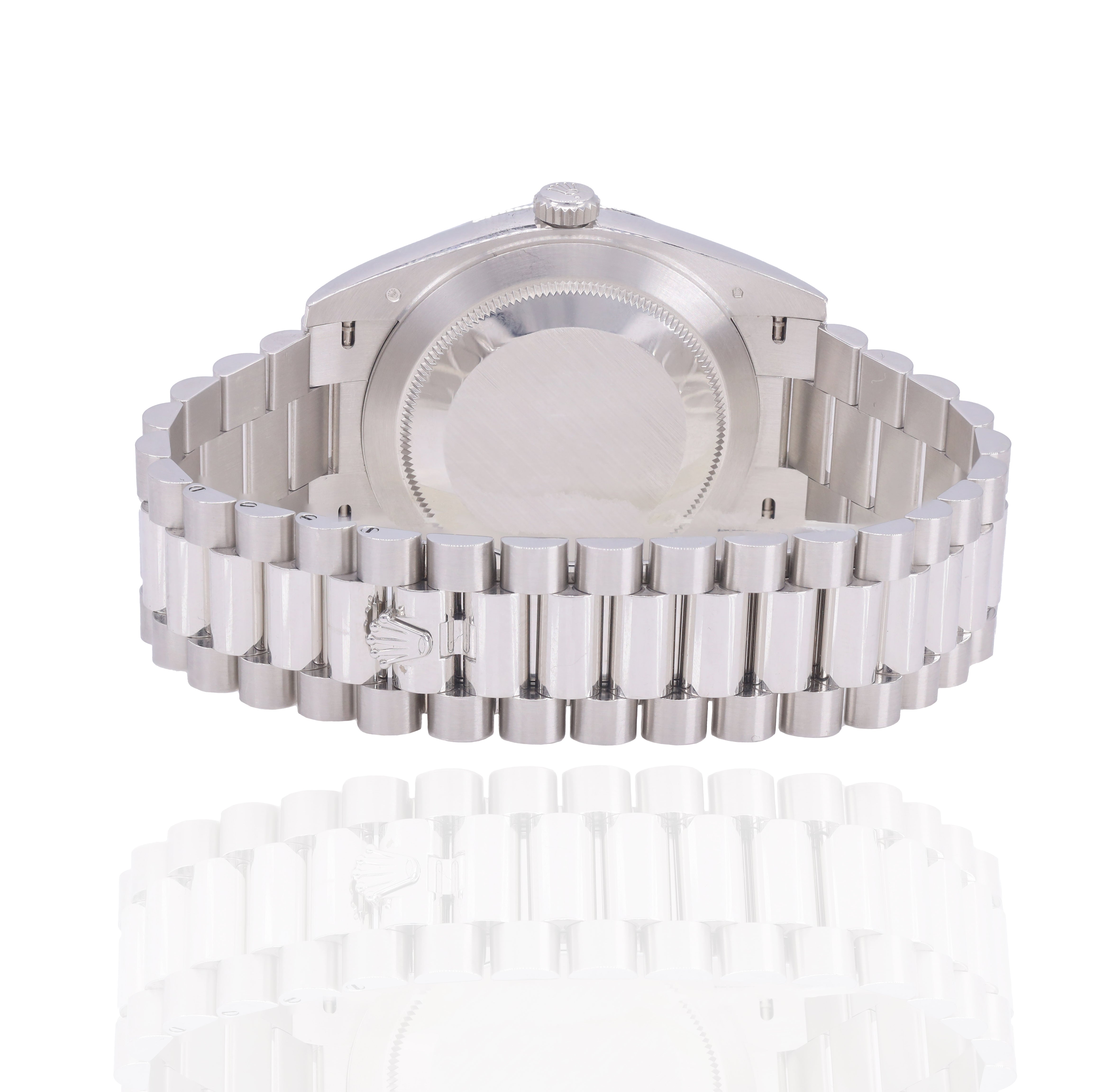 Rolex 228236 Day-Date 40mm Platinum Ice-Blue Stick Dial
