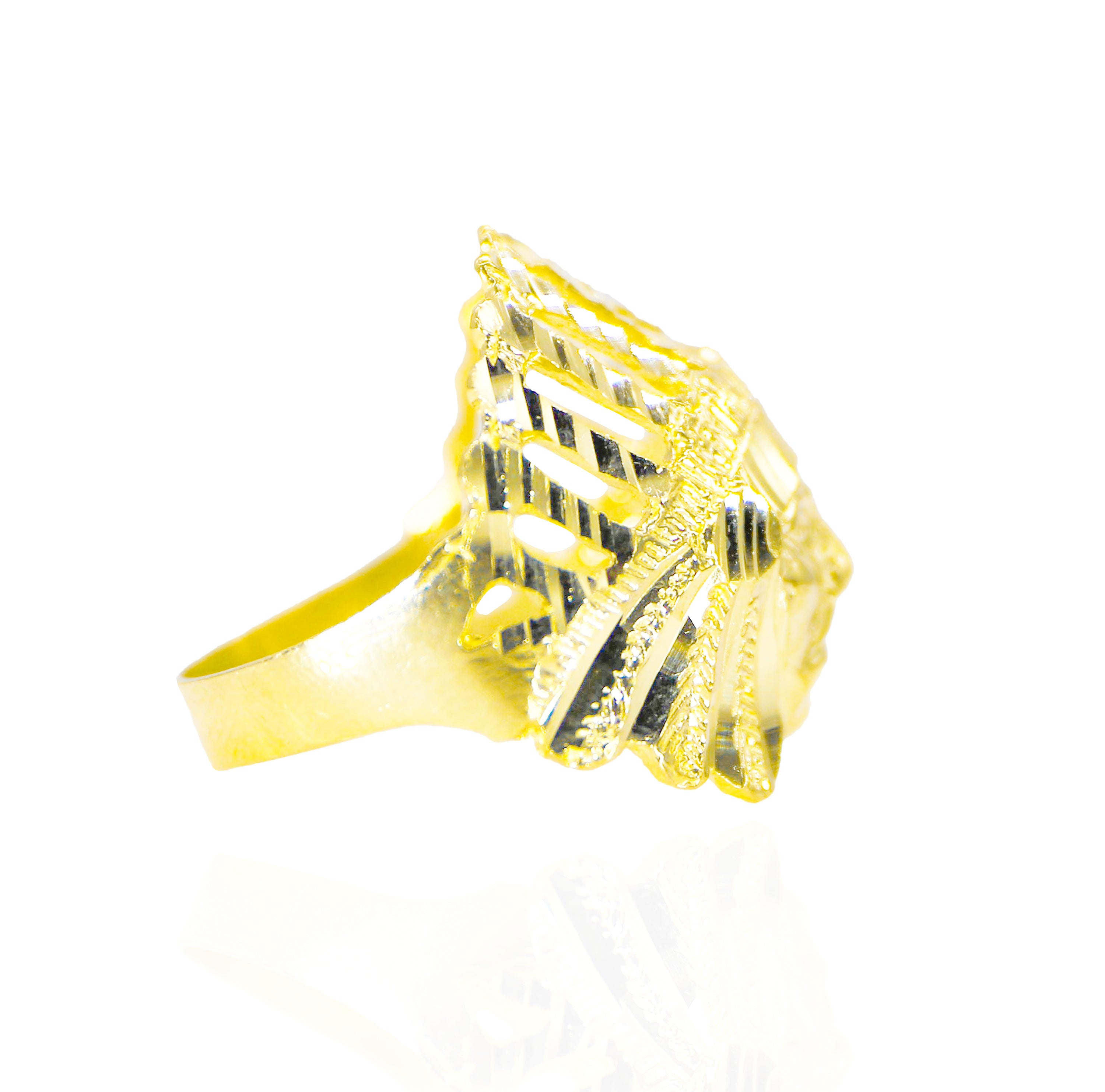 10KT Gold Indian Chief Ring