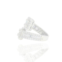 Wrapped Baguette Diamond Ring