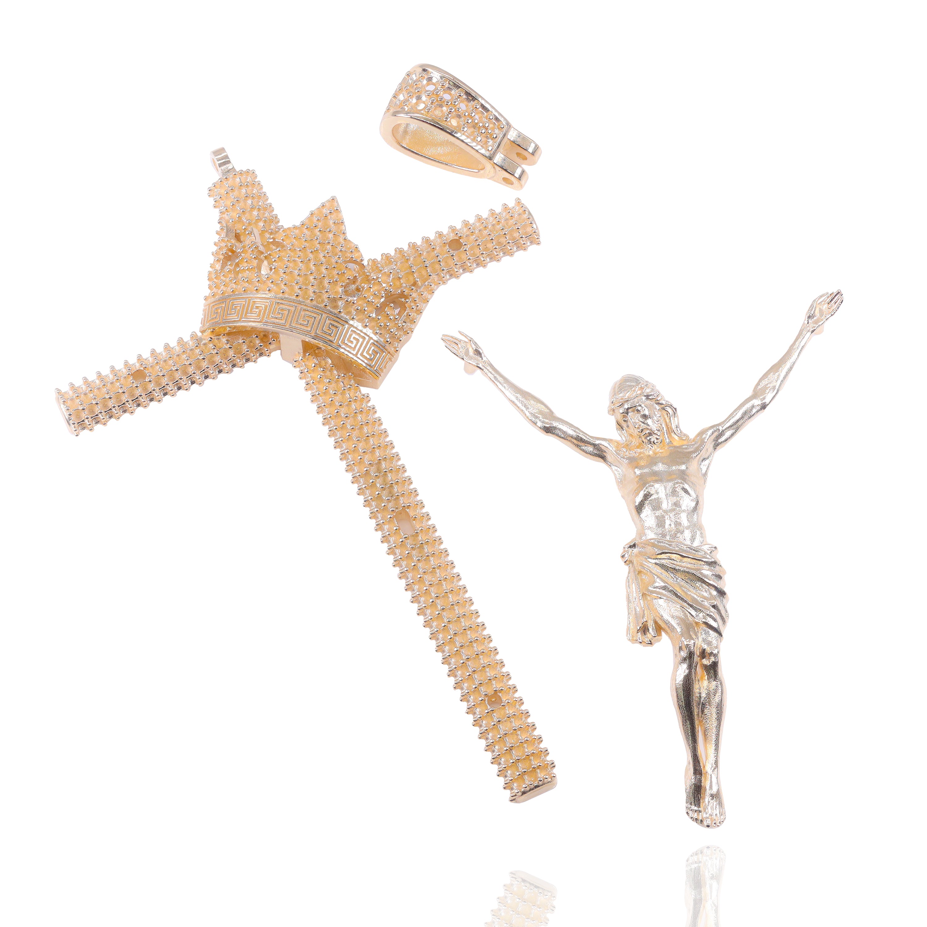Custom Design Deposit - Solid Gold Jesus on the Cross Diamond Pendant