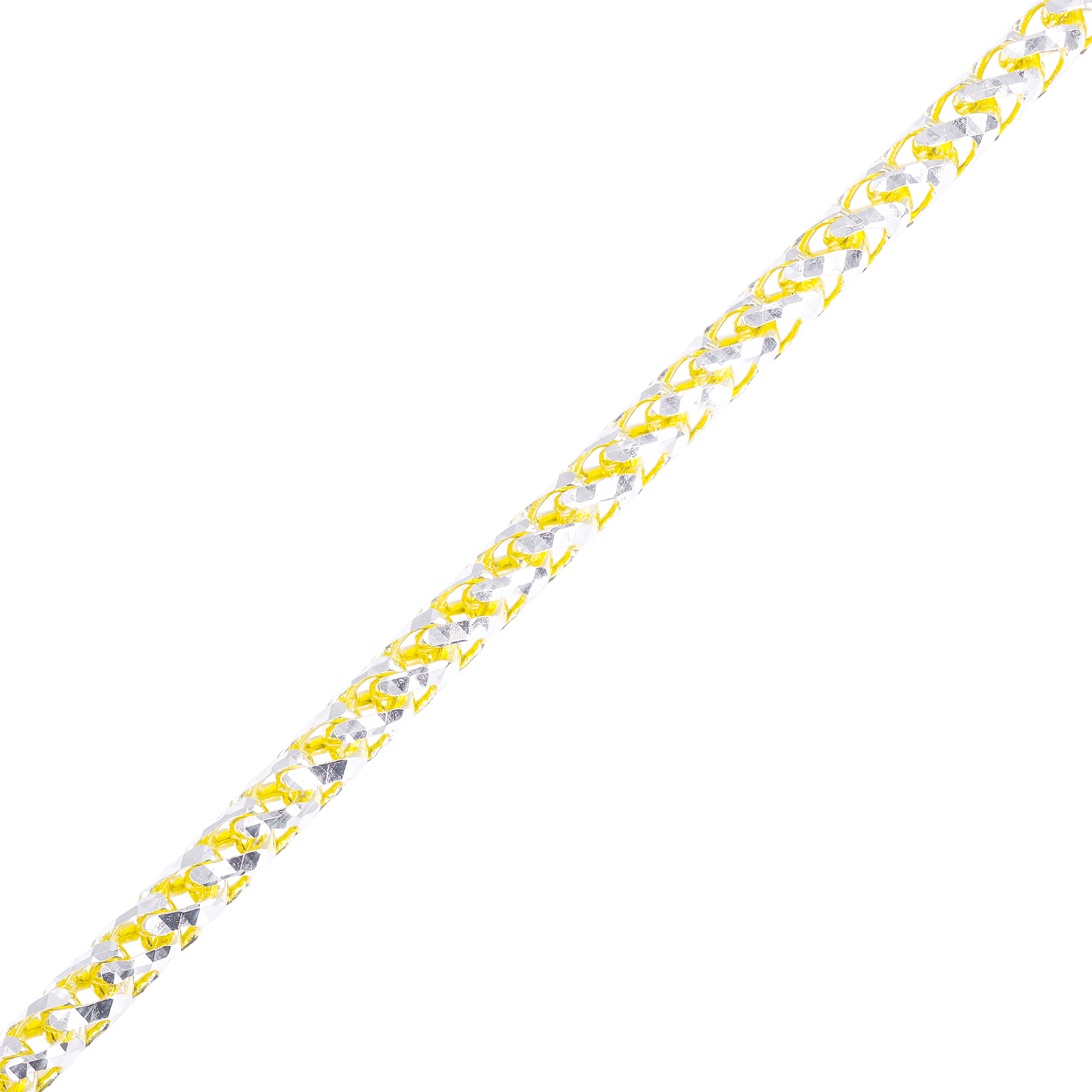 10KT Solid Prism Cut Franco Gold Chain