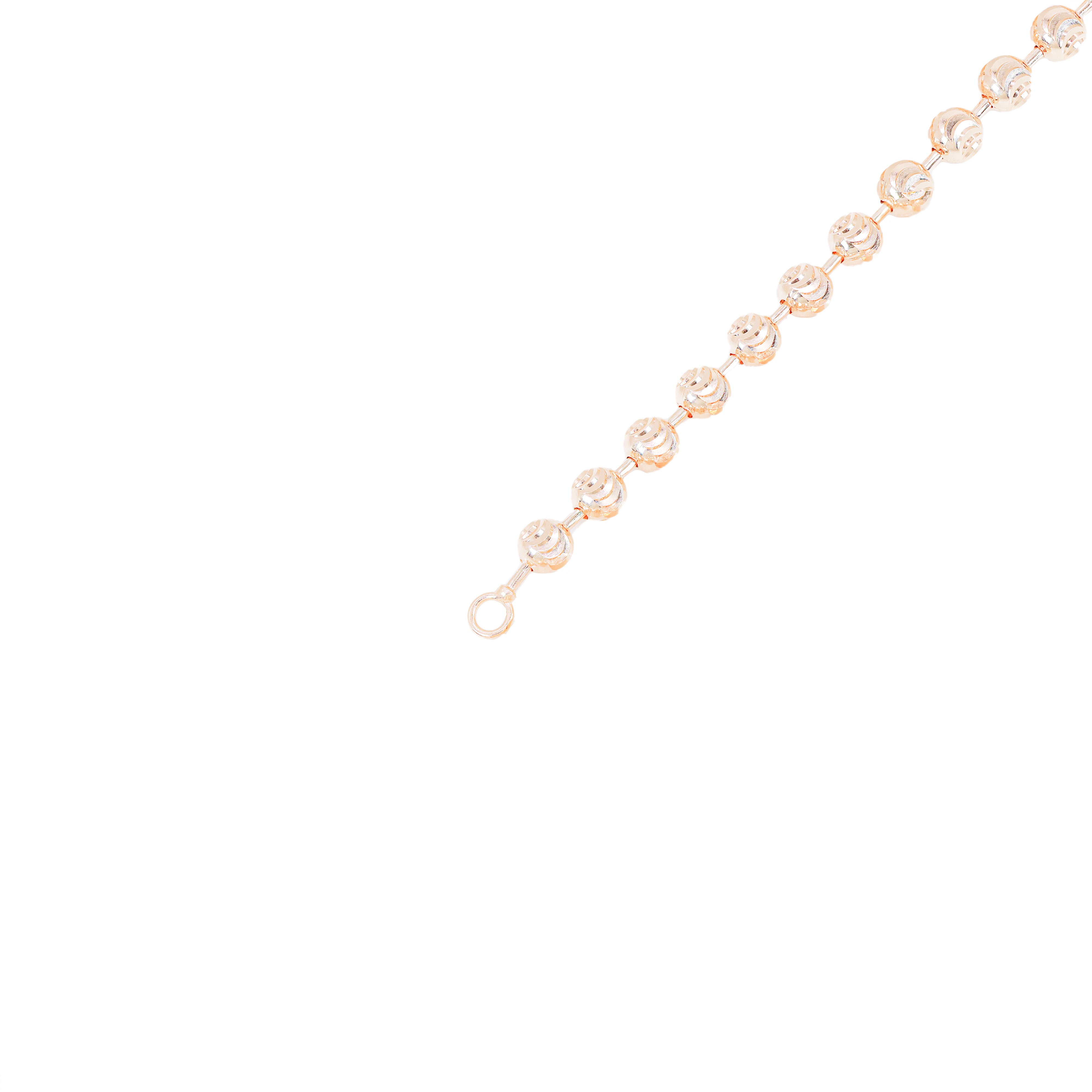 14KT Solid Moon Cut Rose Gold Chain