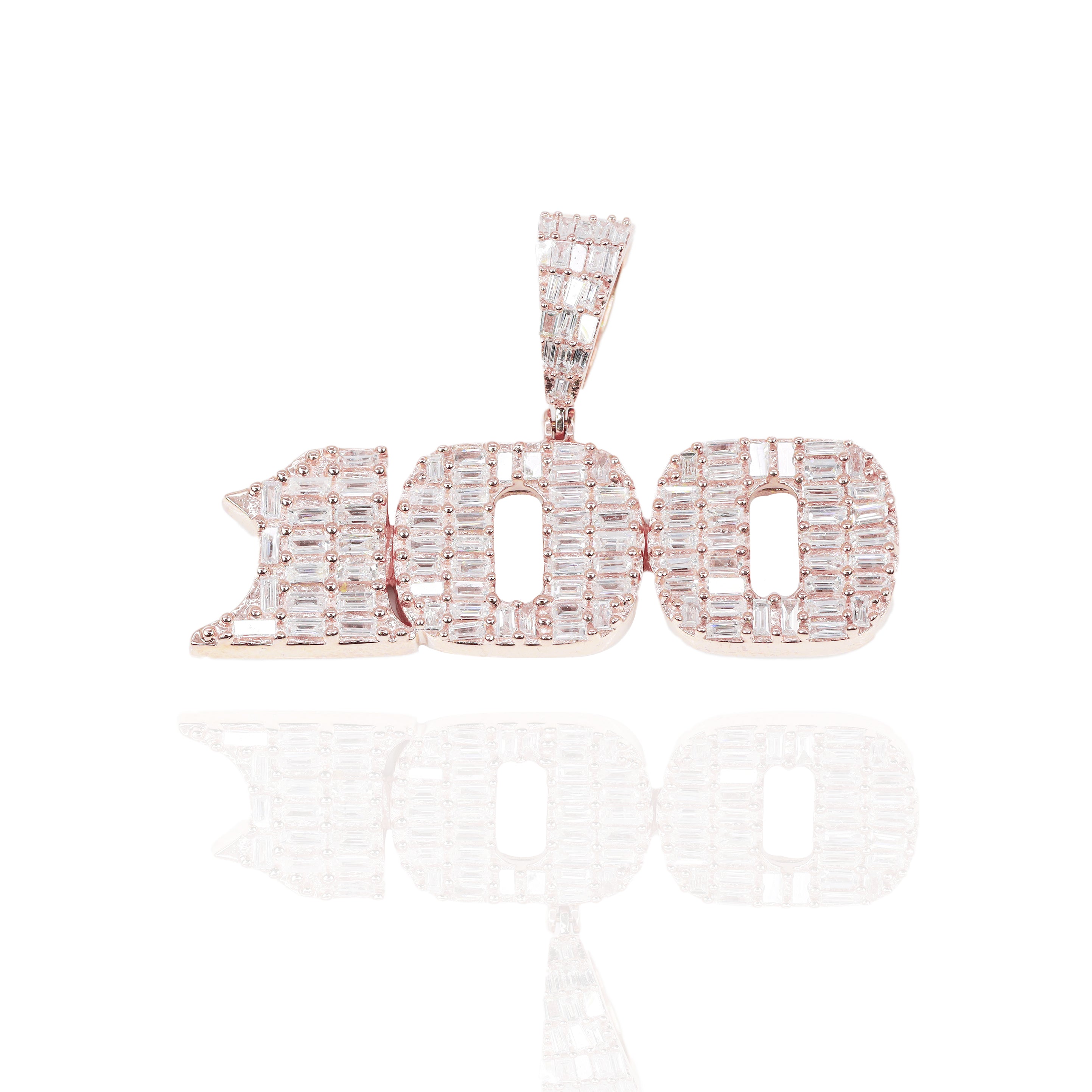 Baguette 100 Emoji Diamond Pendant