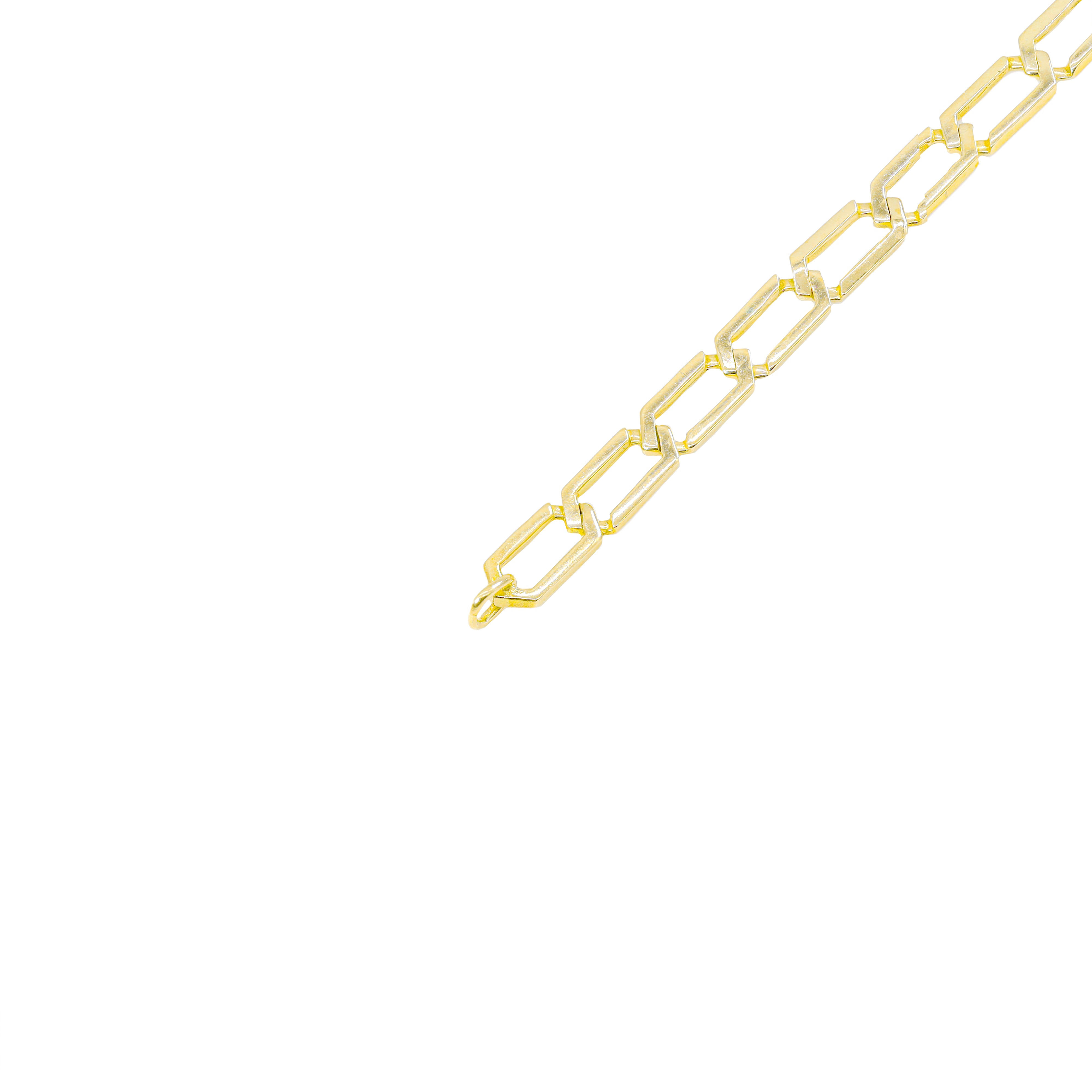 10KT Yellow Gold Paper Clip Gold Chain