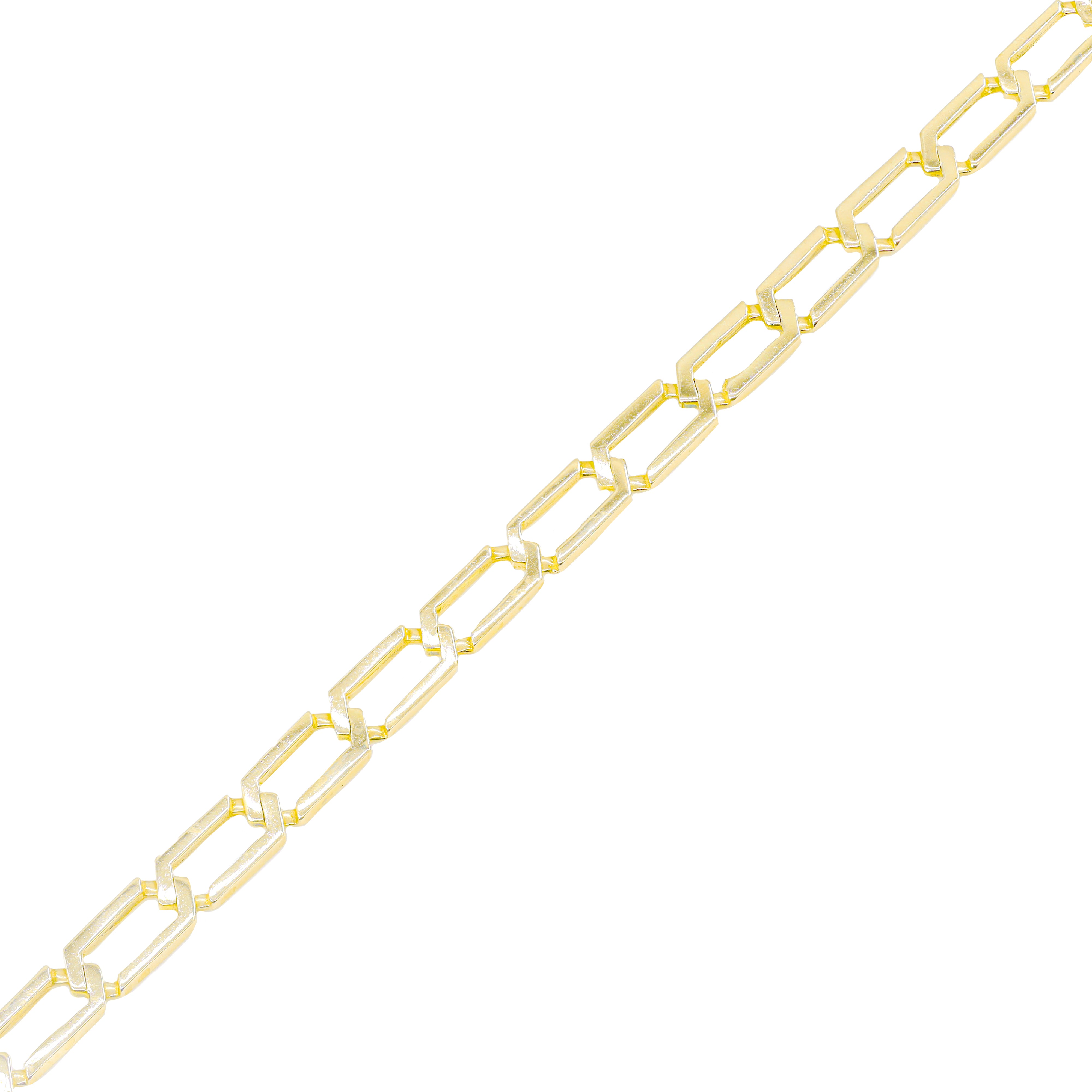 10KT Yellow Gold Paper Clip Gold Chain