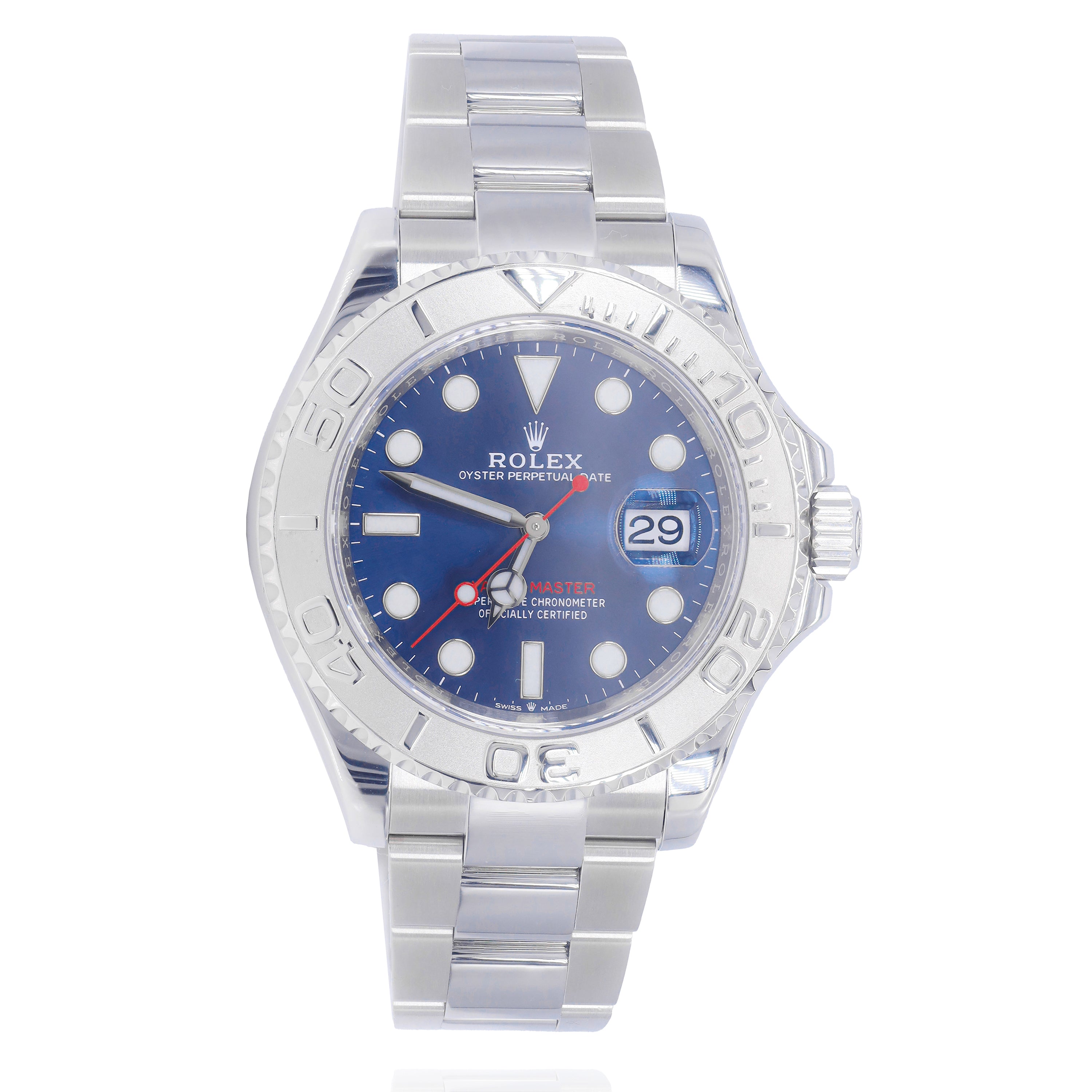 Rolex 116622 Yacht-Master I 40mm Bright Blue Dial Oyster Men's Watch