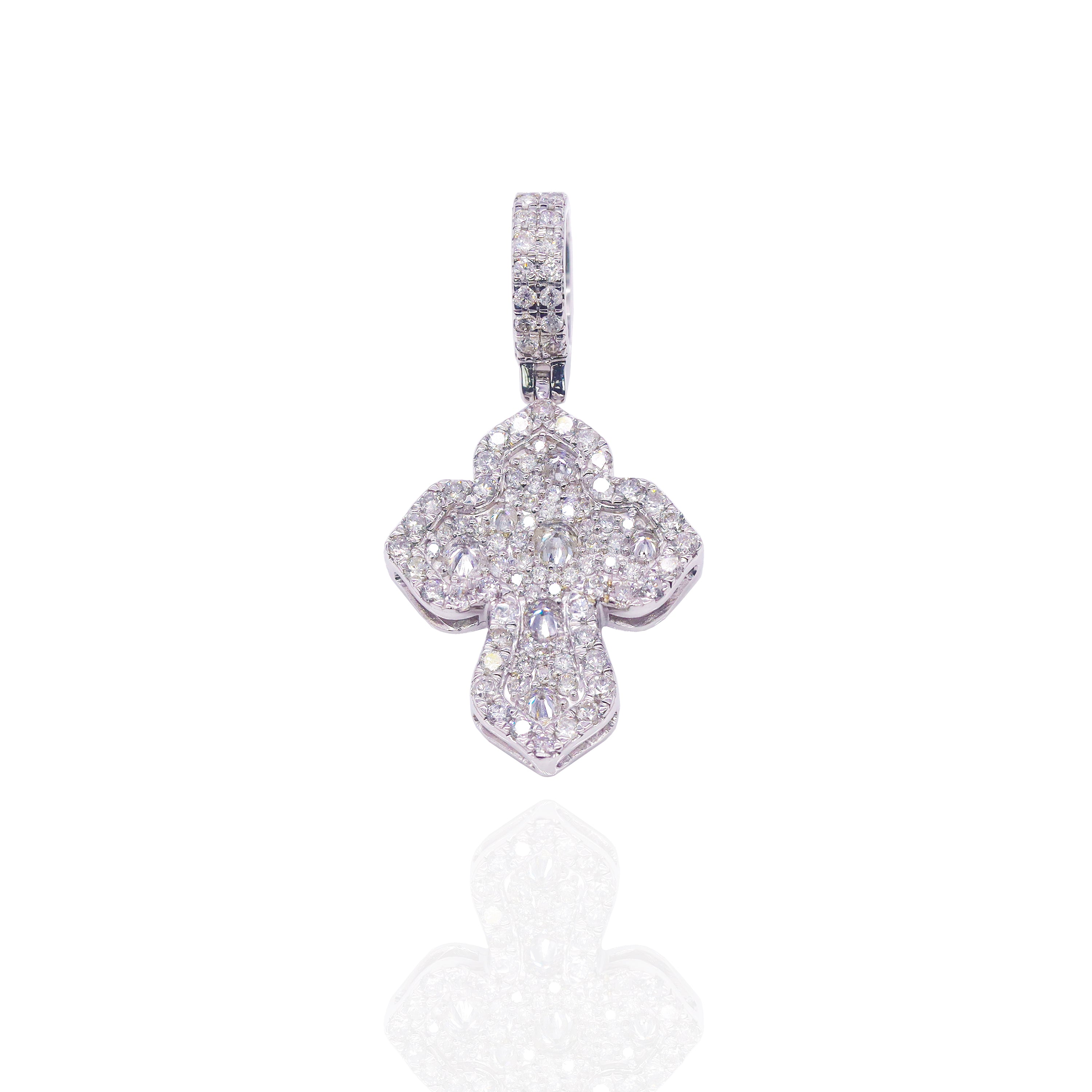 French Mosaic Diamond Cross