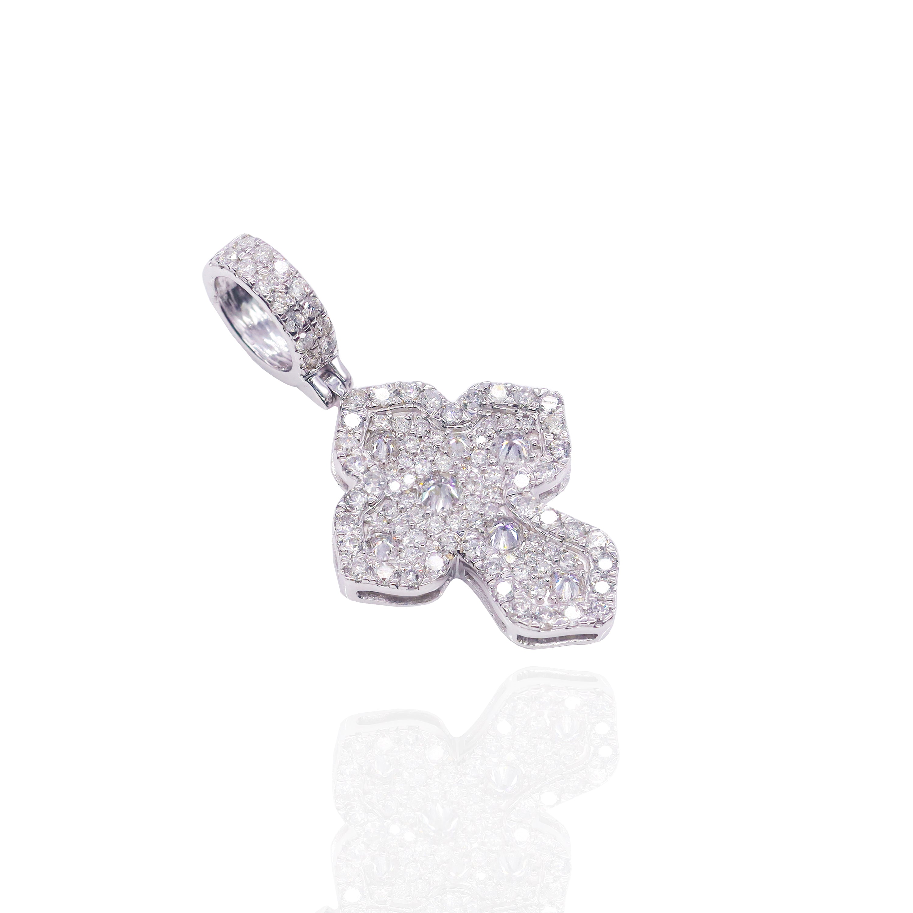French Mosaic Diamond Cross