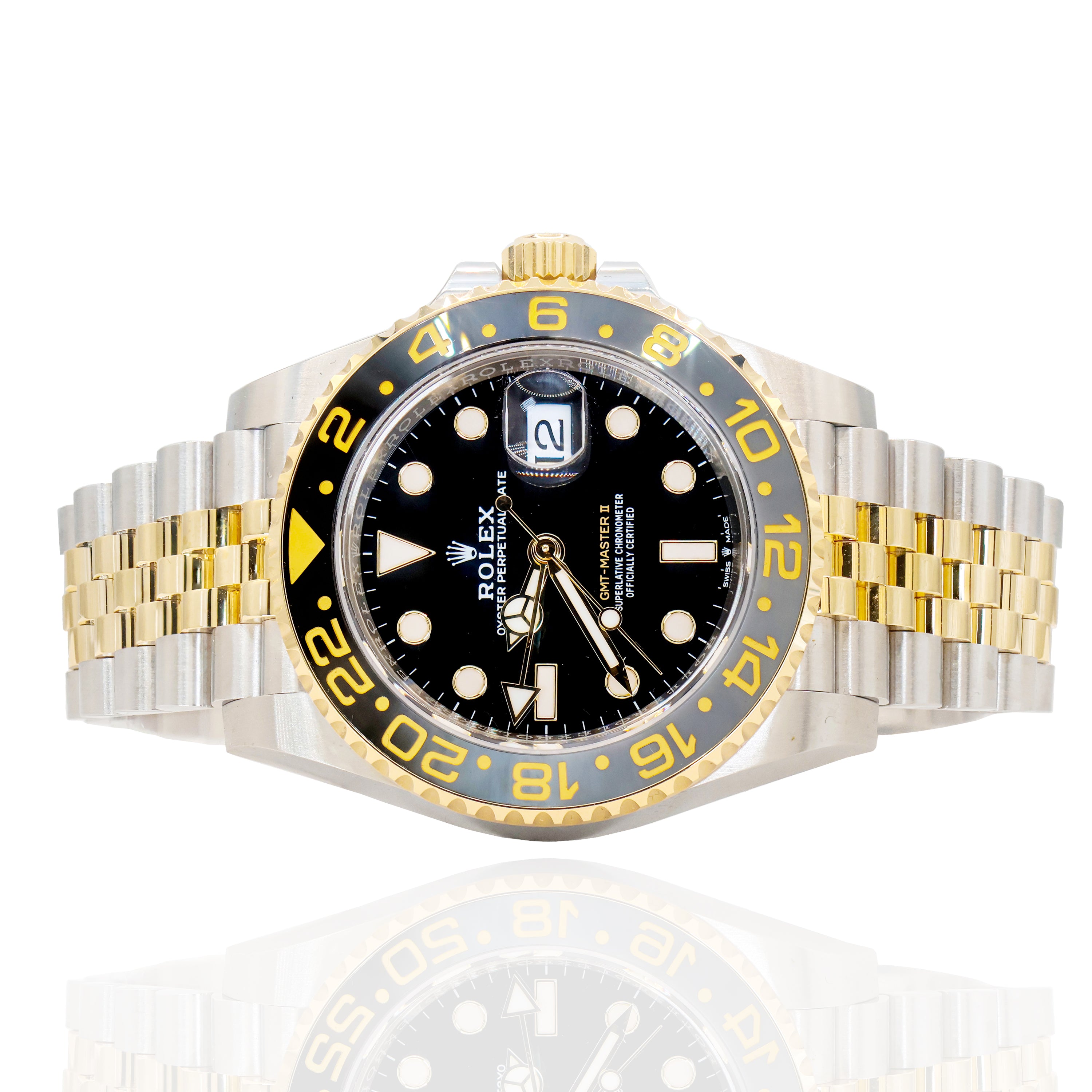 Rolex GMT-Master II Bumblebee 40mm 126713GRNR Jubilee Oystersteel Bracelet