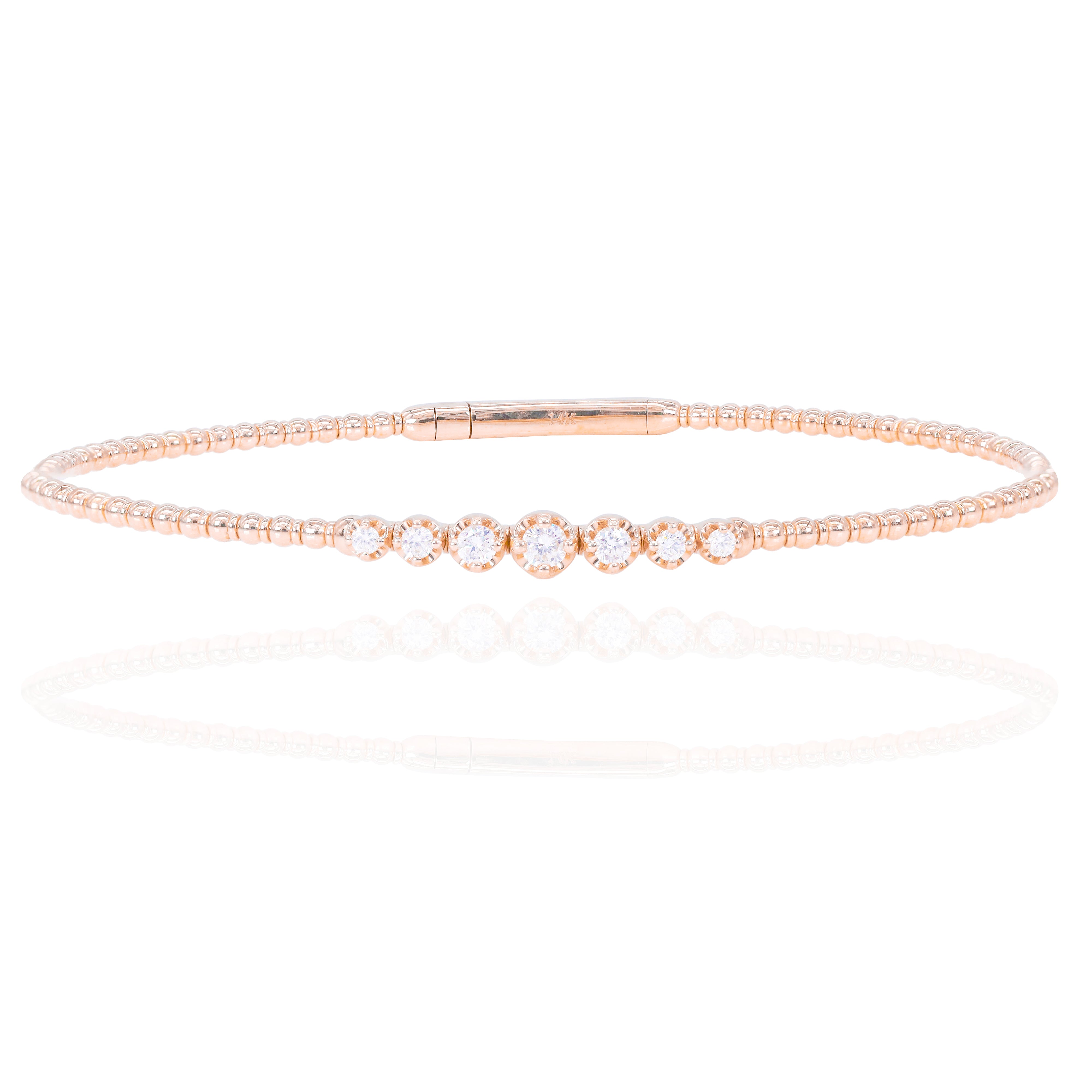 Gradual Set Diamond Bangle