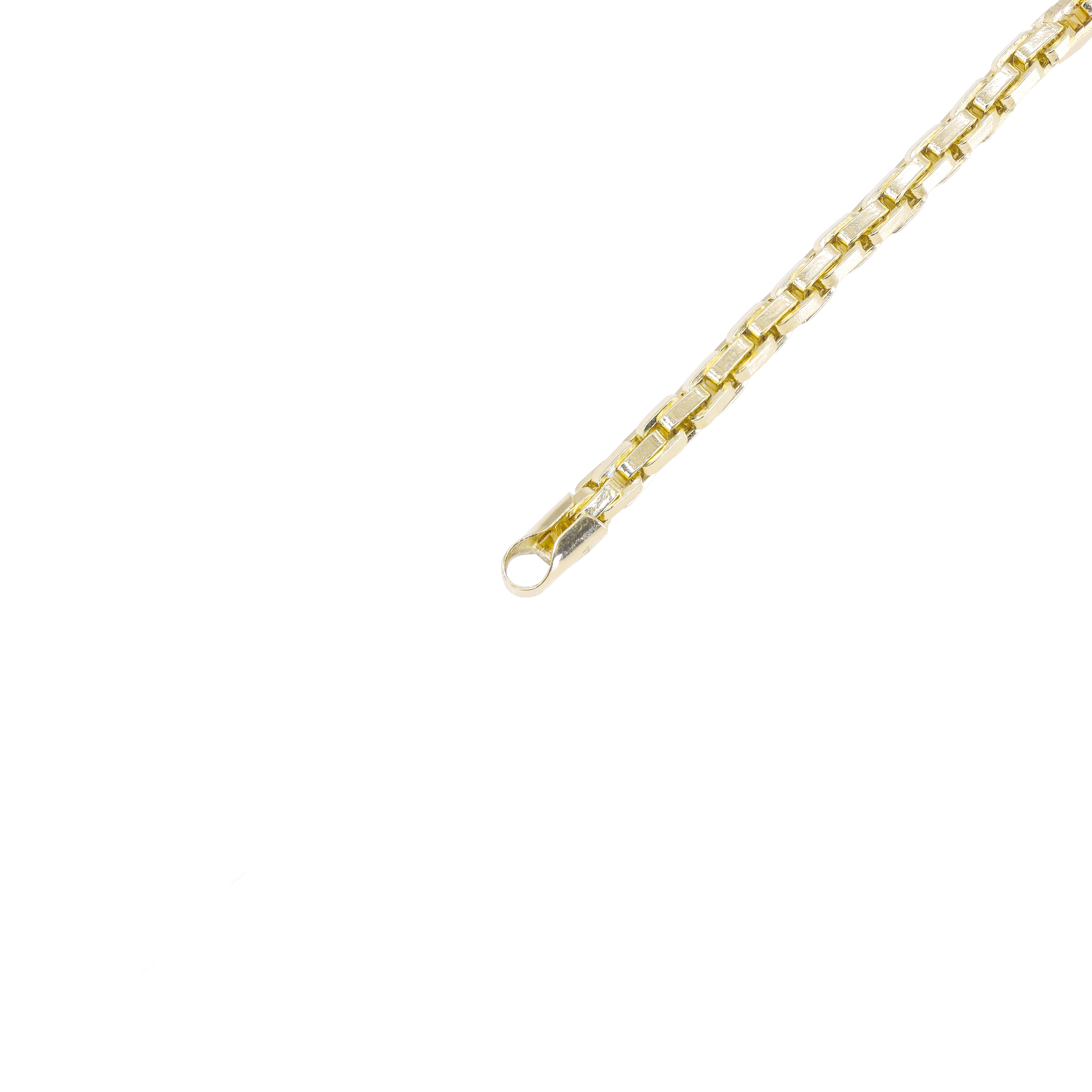 14KT Elongated Box Style Yellow Gold Chain