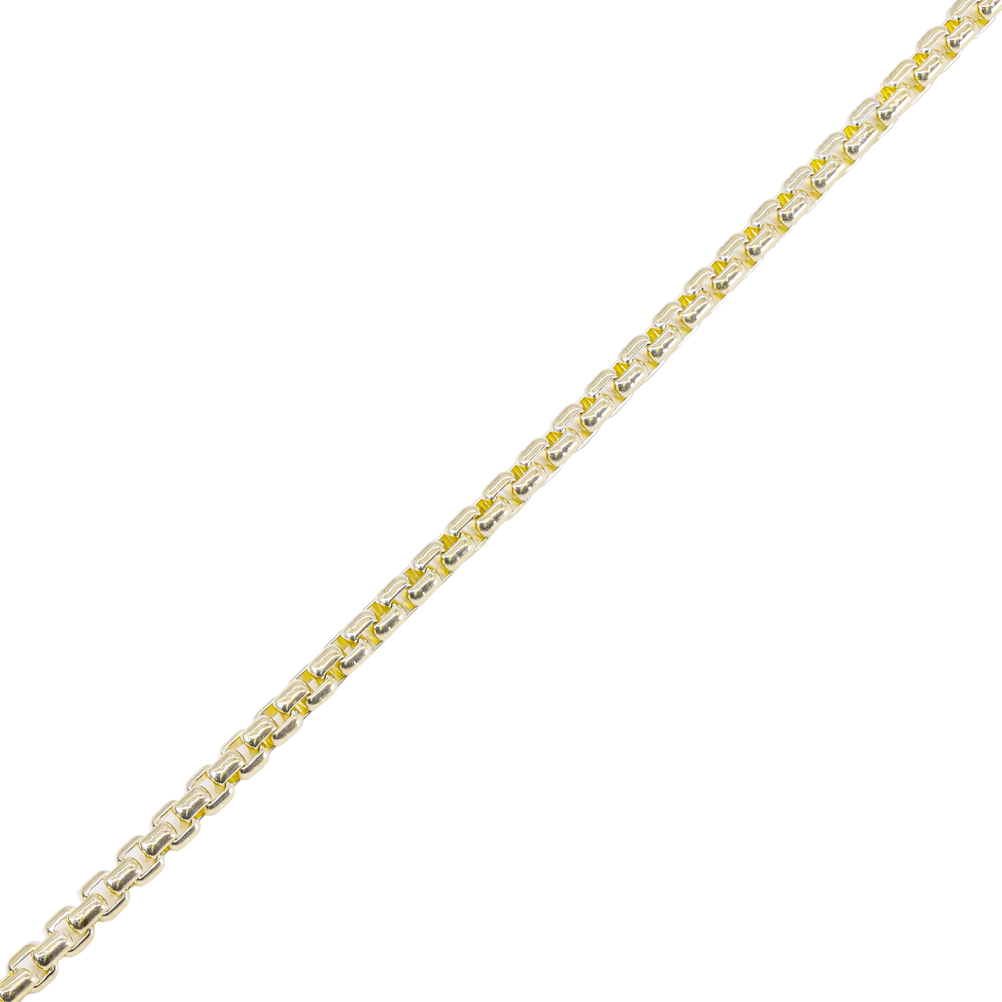 14KT Yellow Gold Rounded Box Gold Bracelet