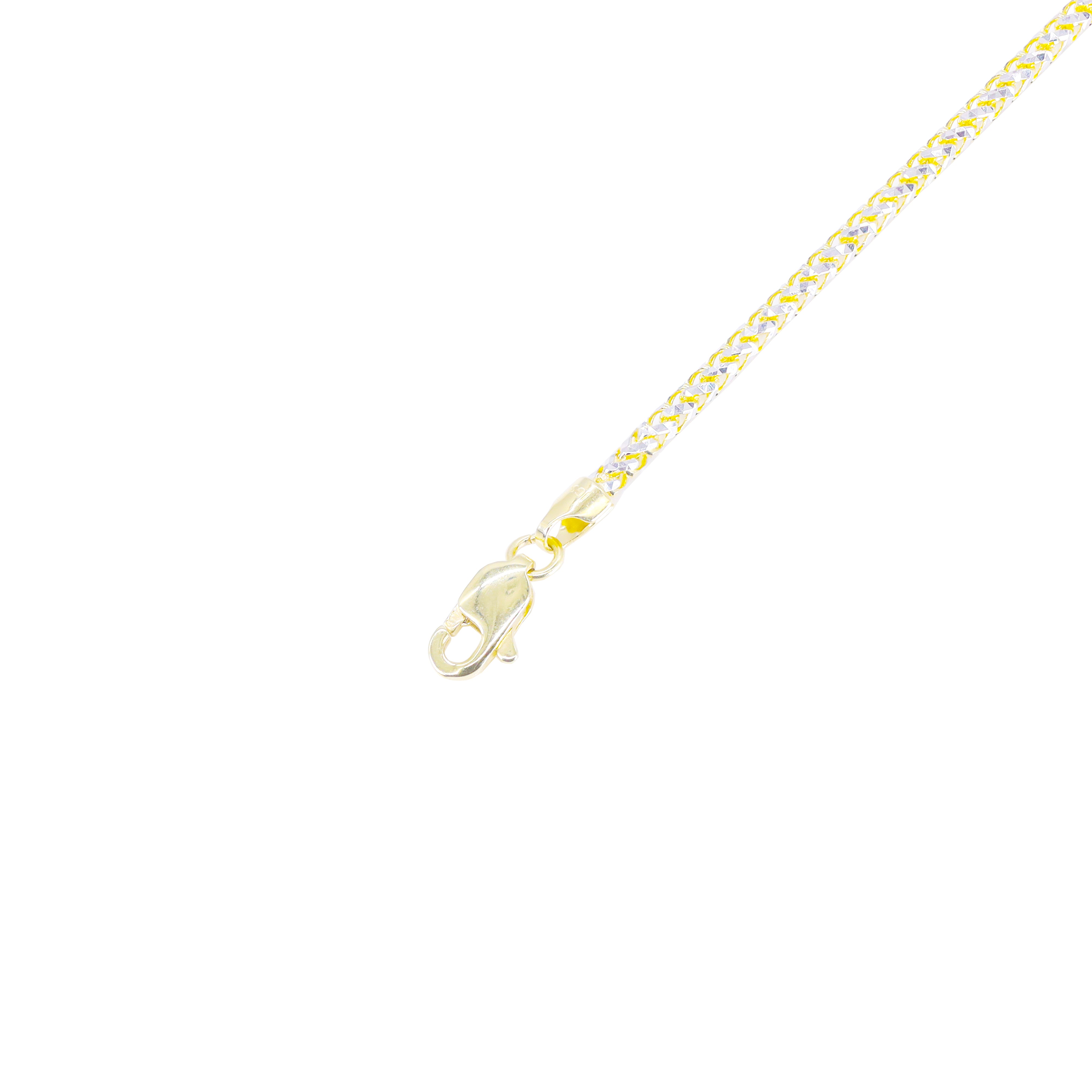 10KT Solid Prism Cut Franco Gold Chain