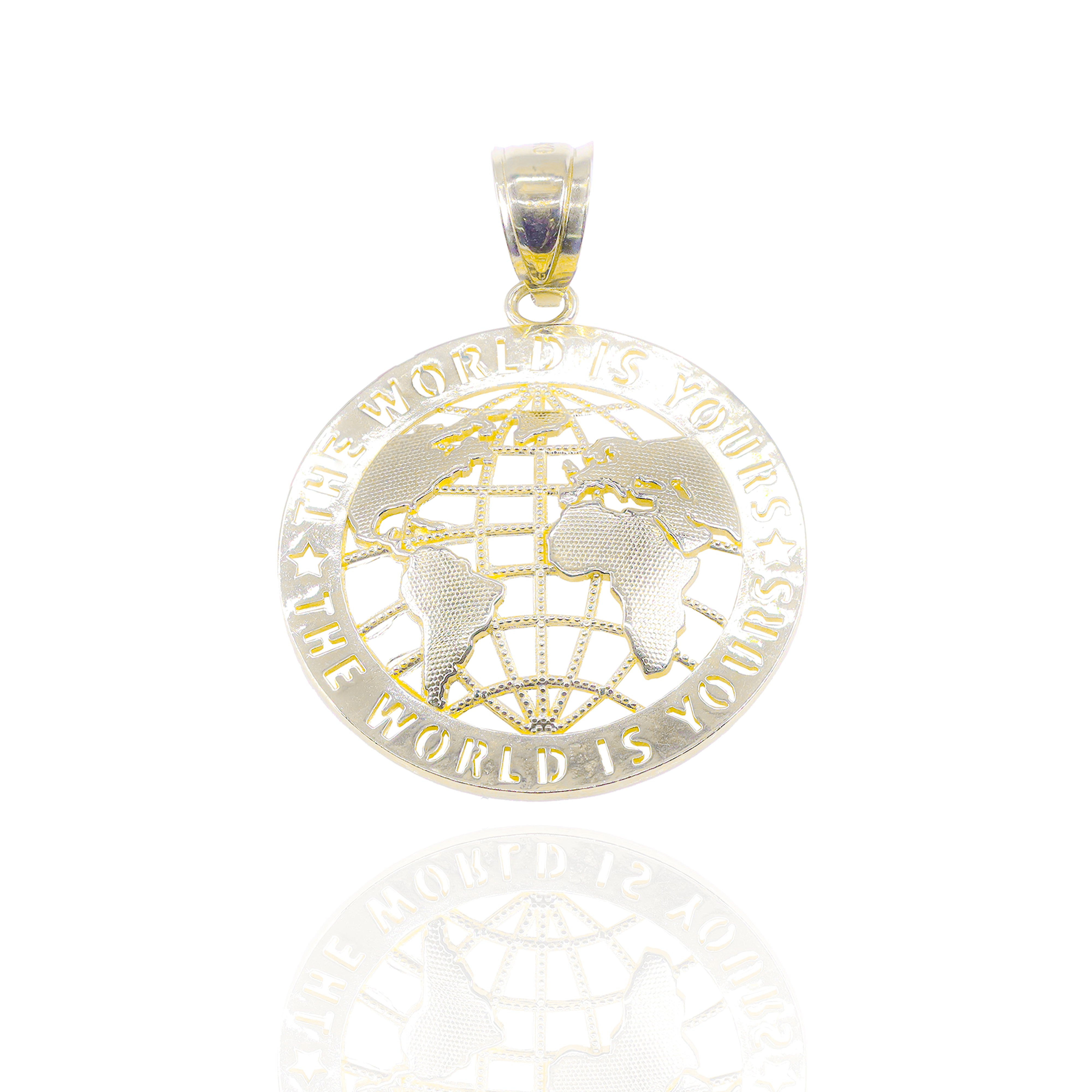 The World is Yours Gold Pendant