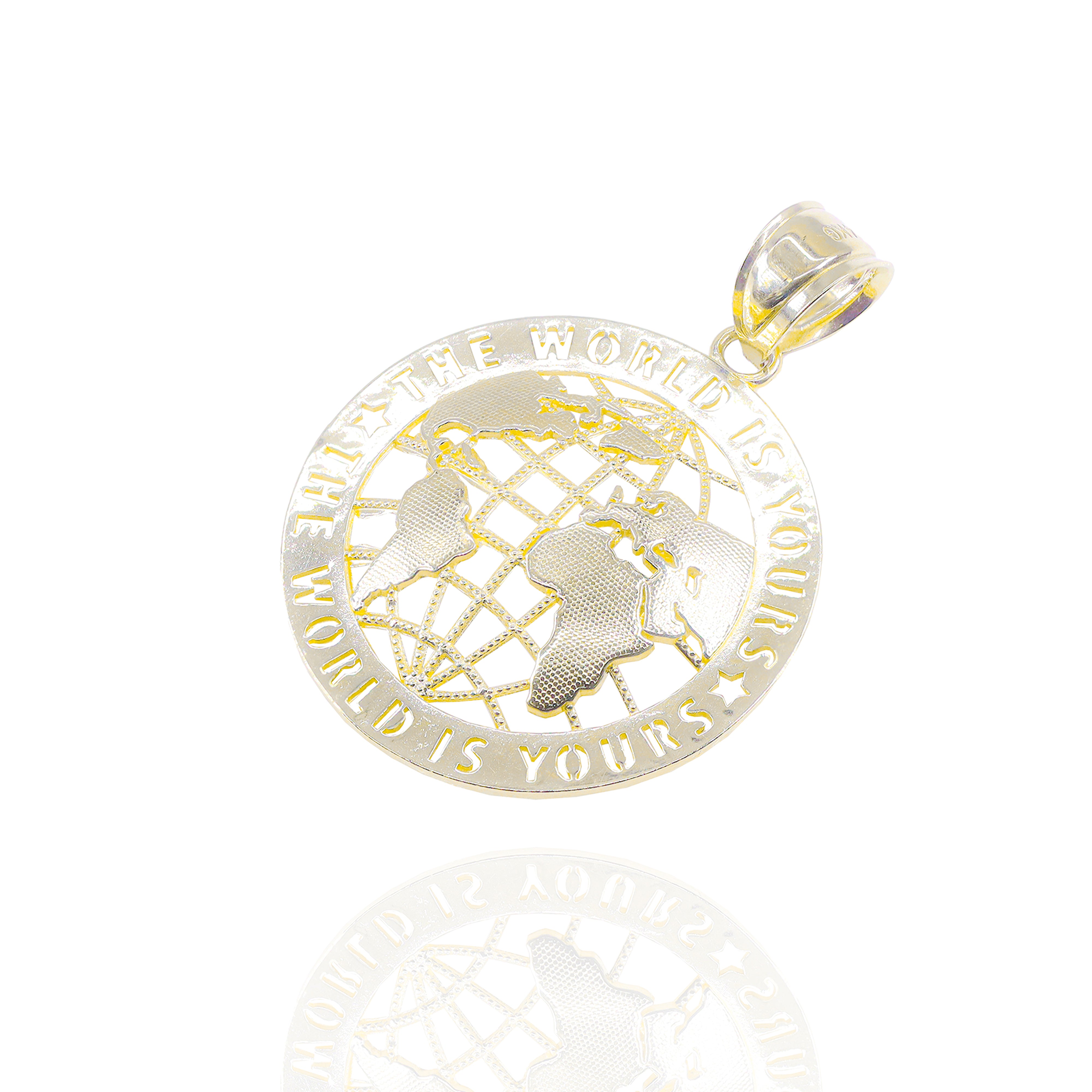 The World is Yours Gold Pendant